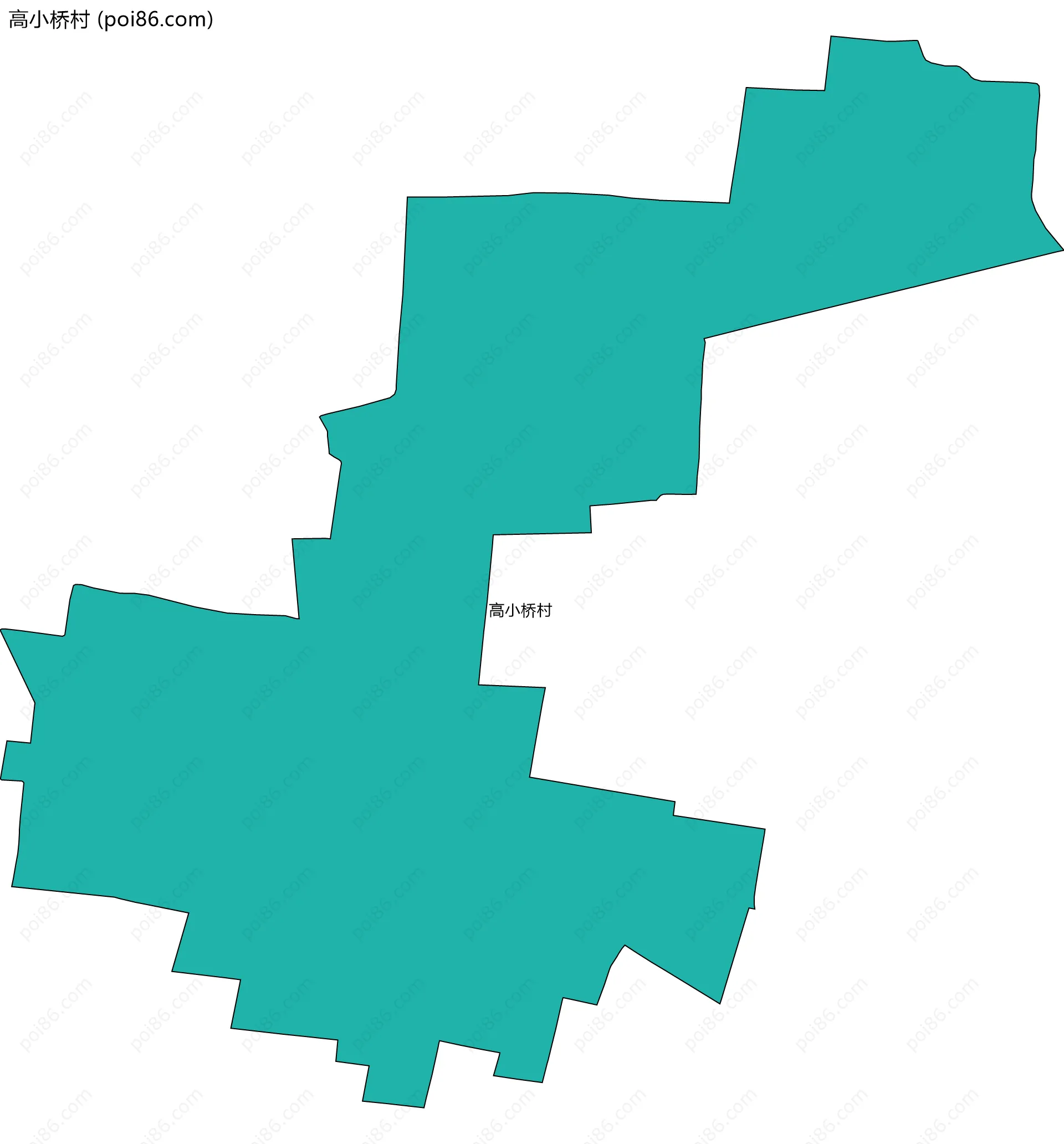 高小桥村边界地图