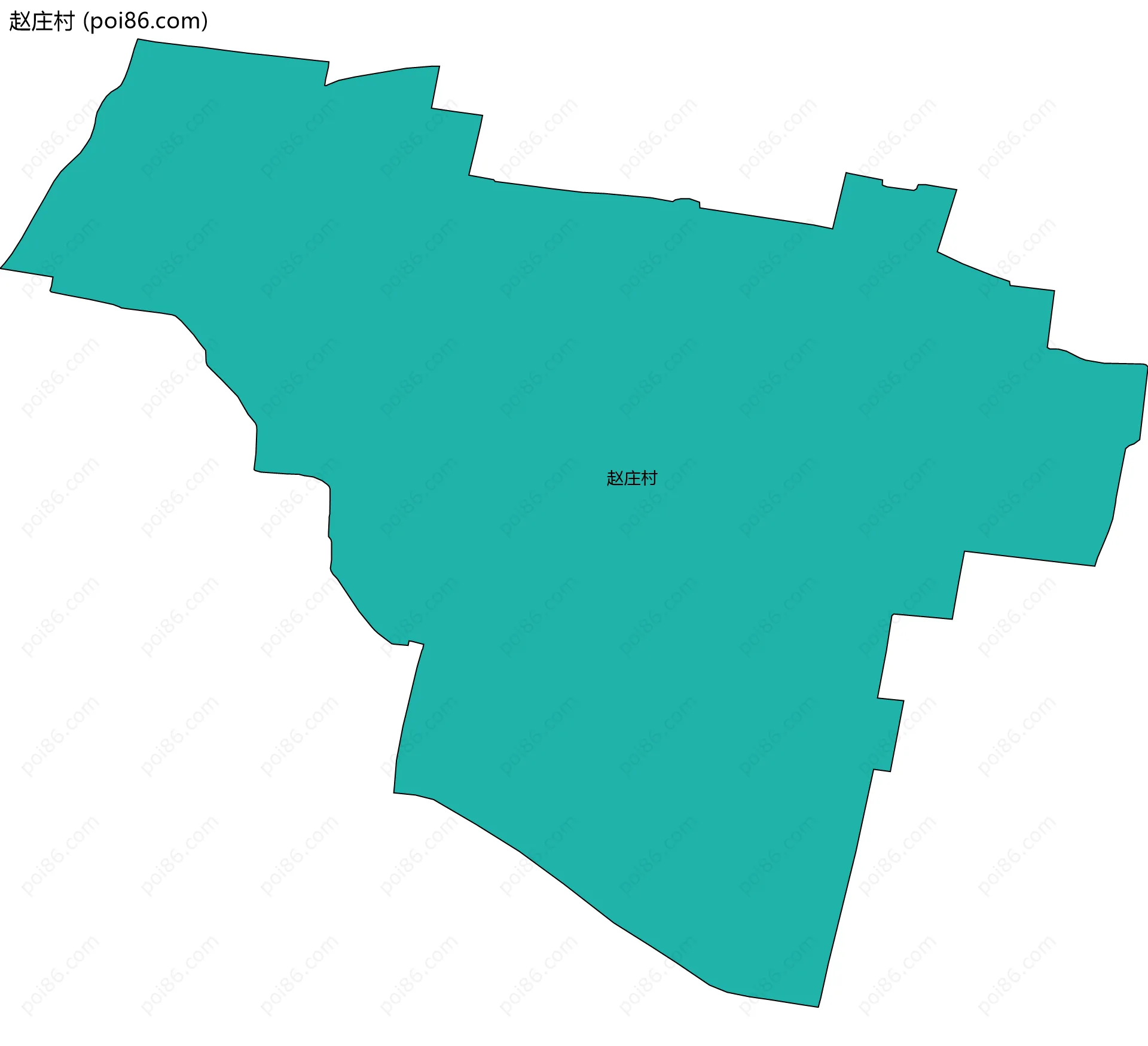 赵庄村边界地图