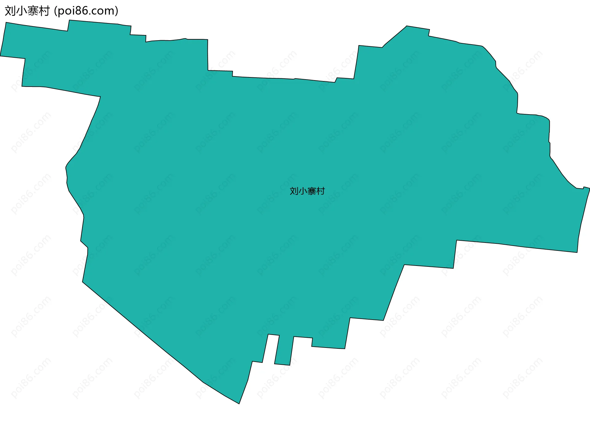刘小寨村边界地图