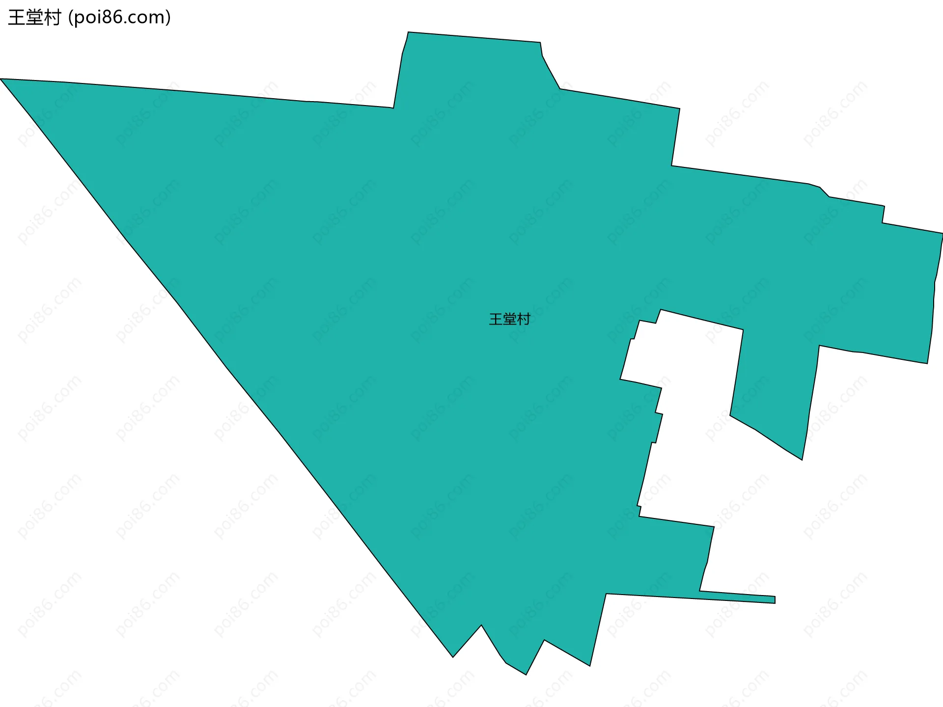 王堂村边界地图