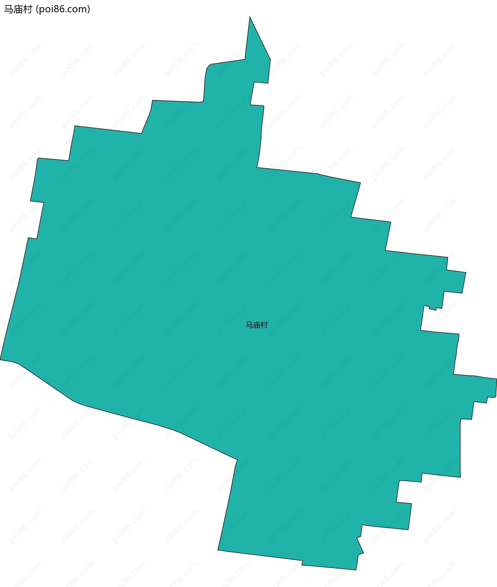 马庙村边界地图