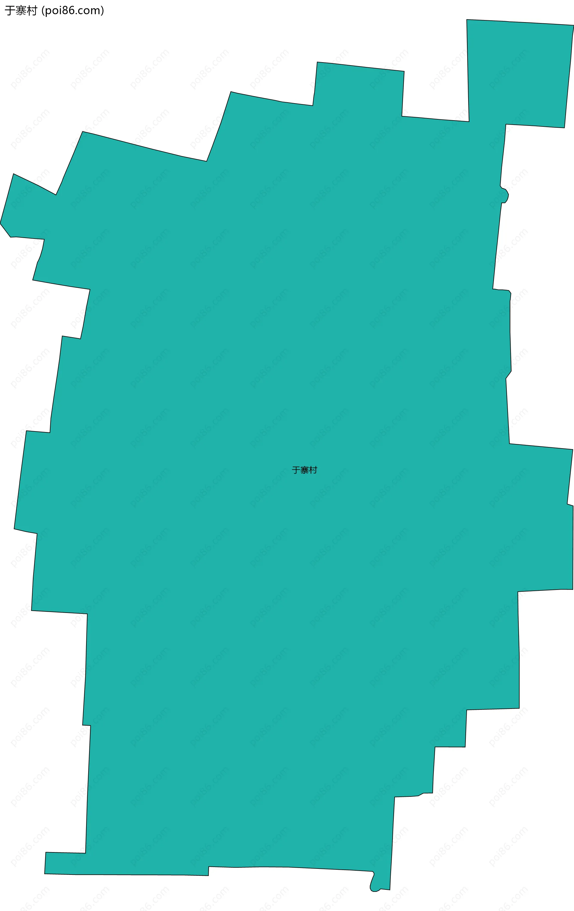 于寨村边界地图