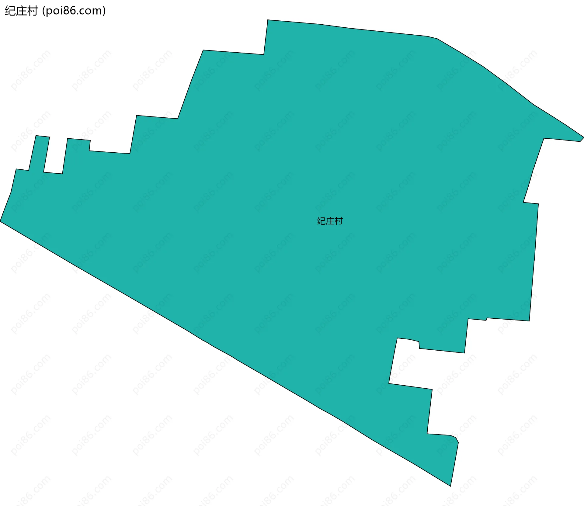 纪庄村边界地图