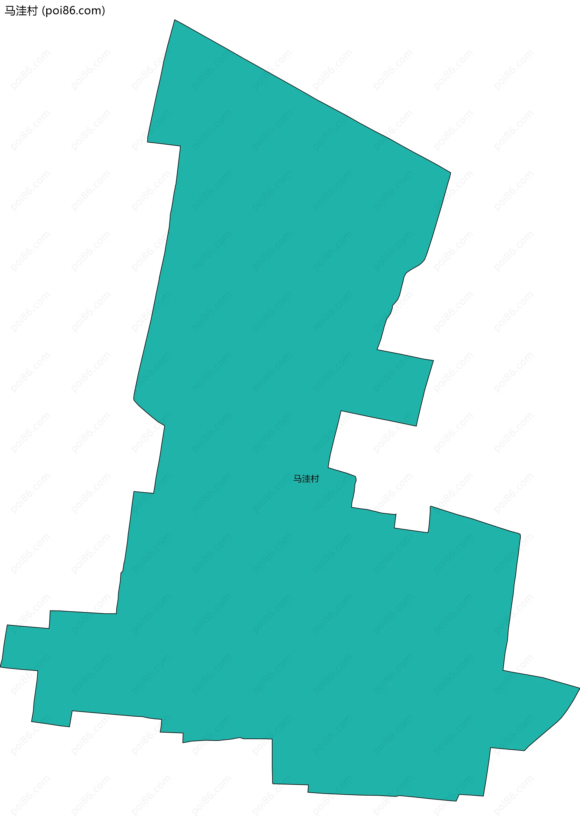 马洼村边界地图