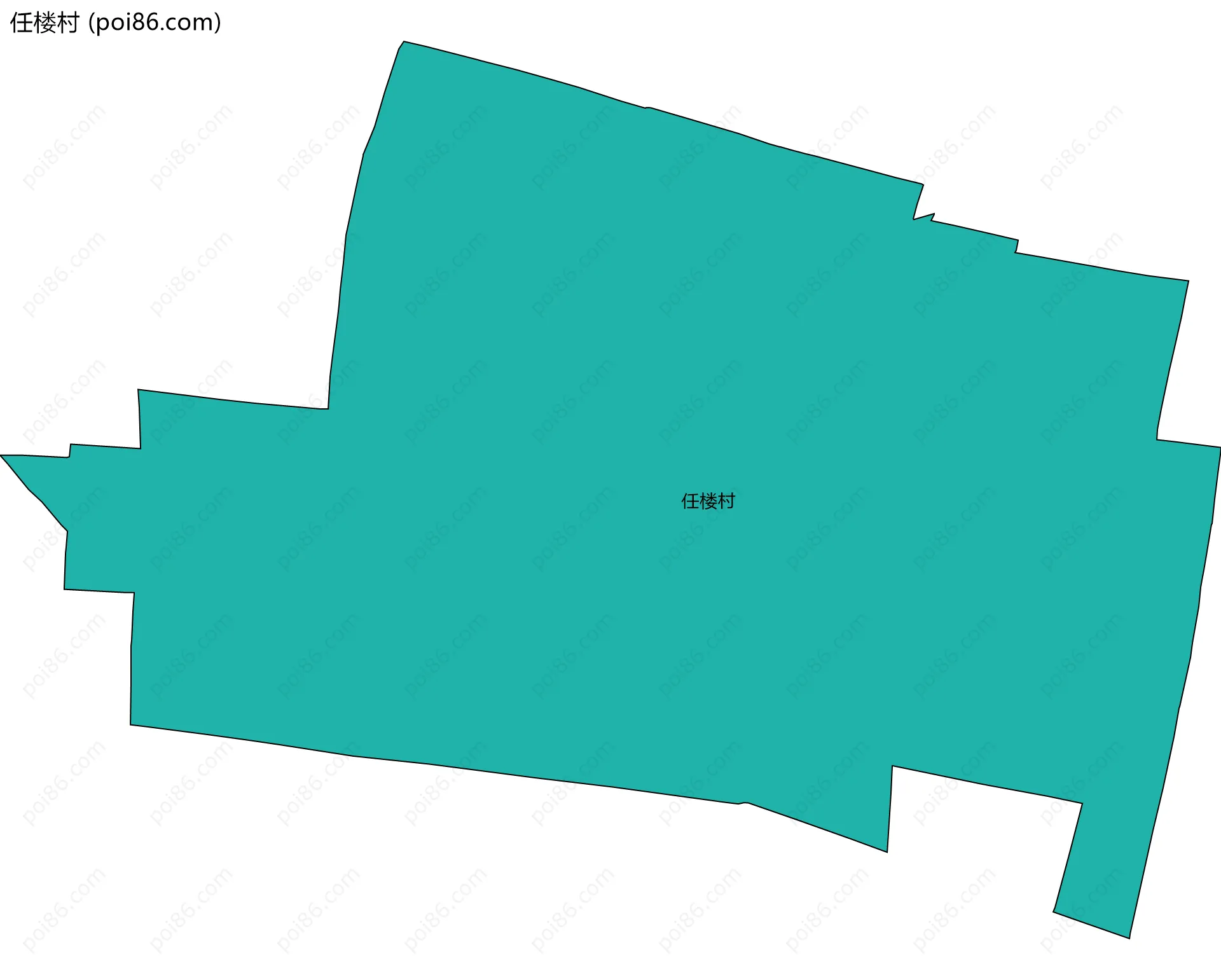 任楼村边界地图