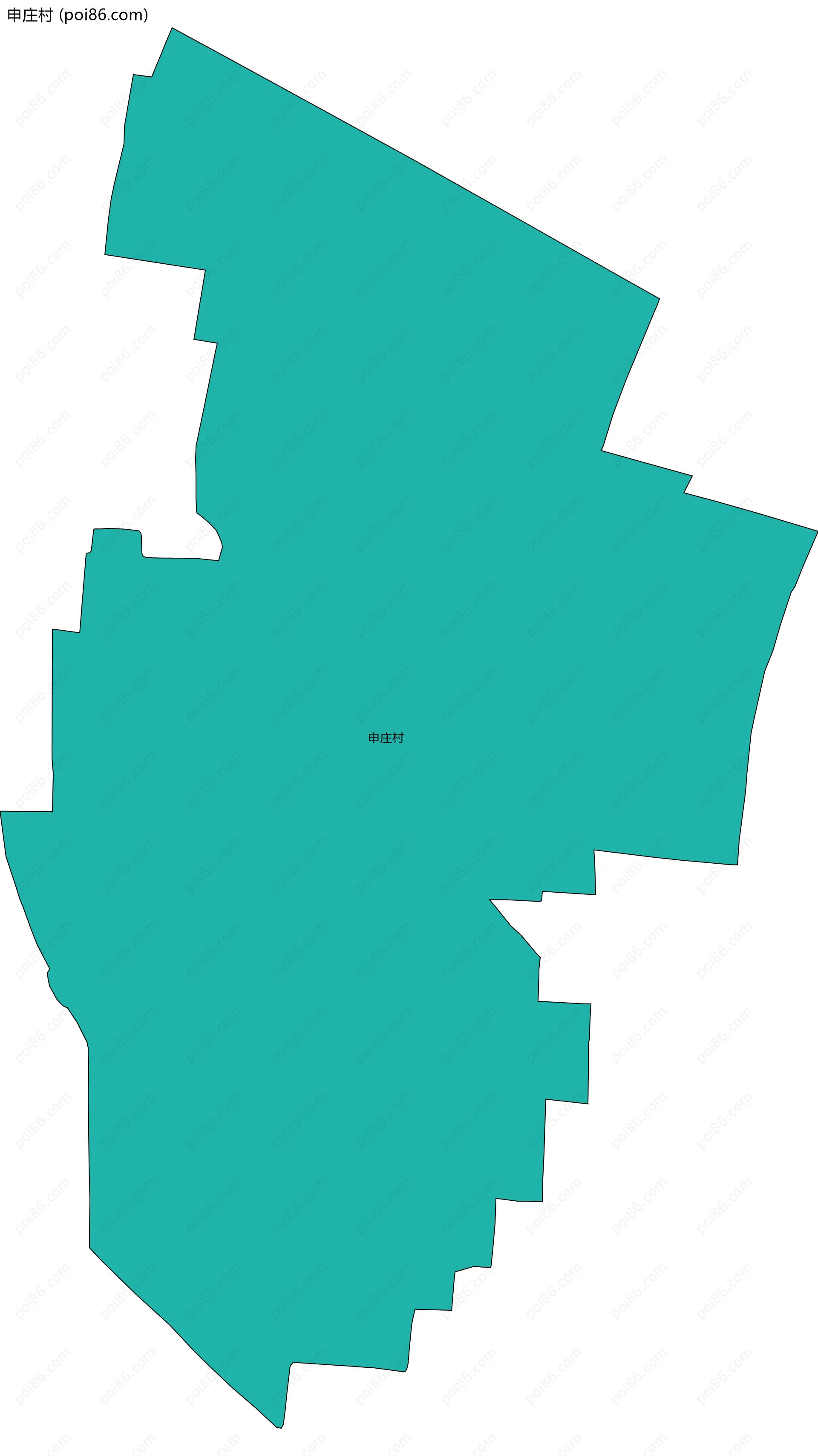 申庄村边界地图