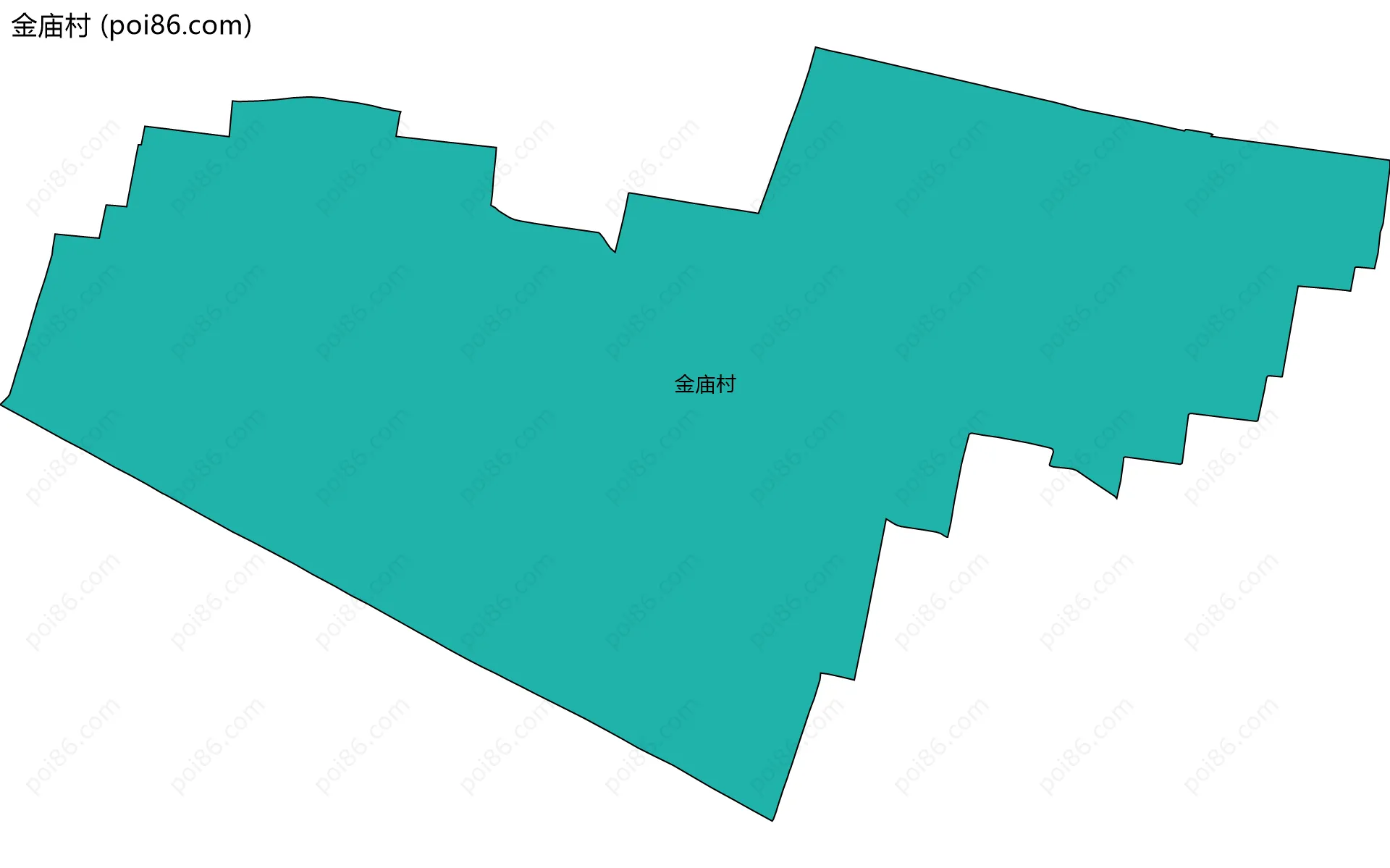 金庙村边界地图