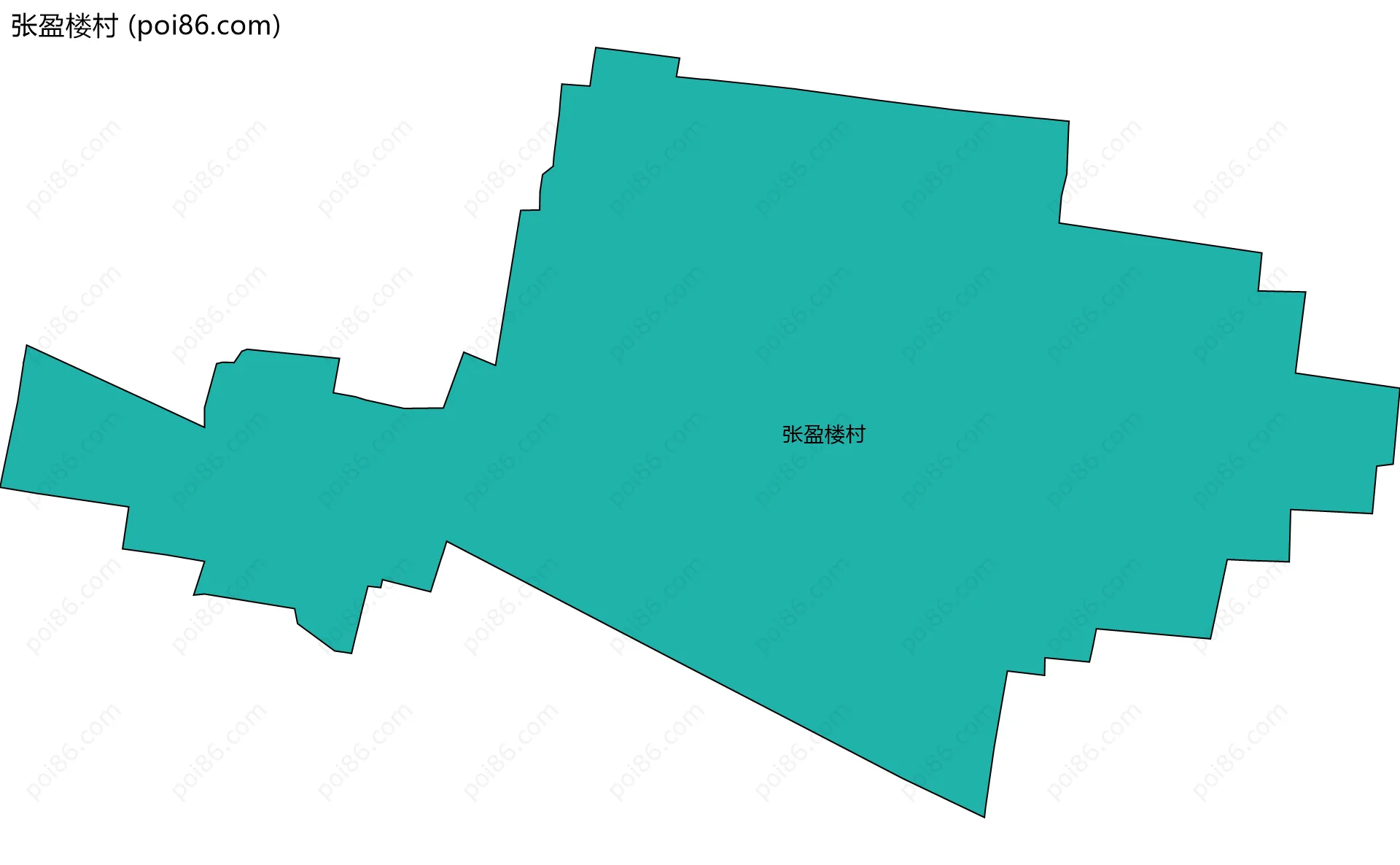张盈楼村边界地图