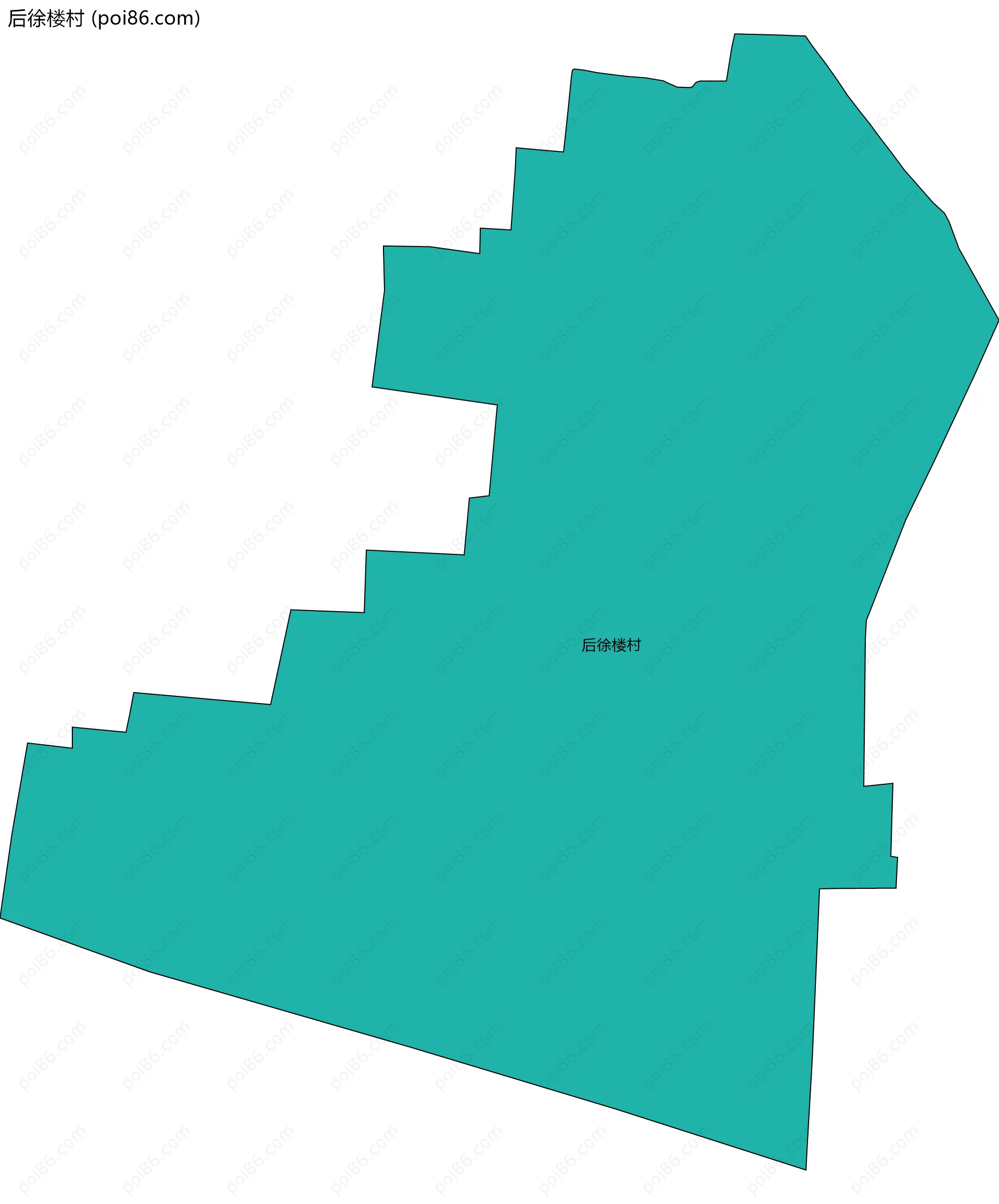 后徐楼村边界地图