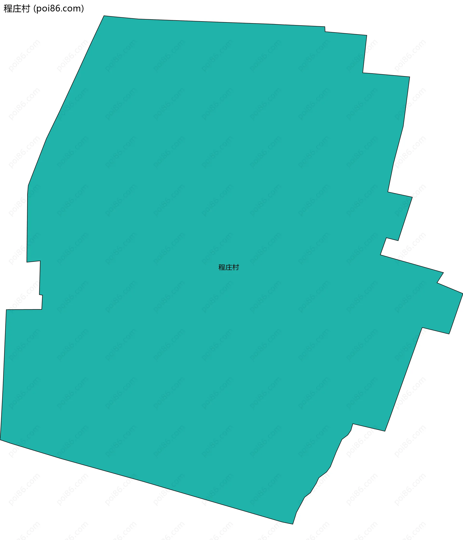 程庄村边界地图