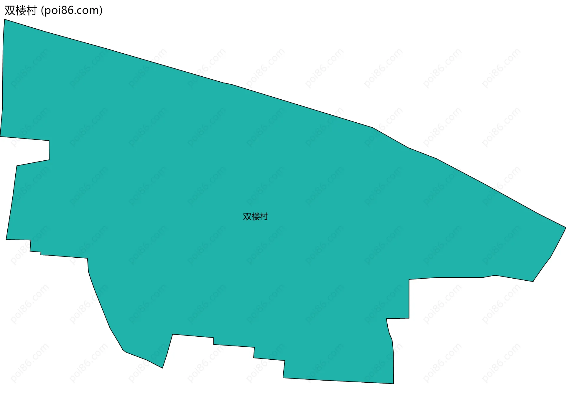 双楼村边界地图
