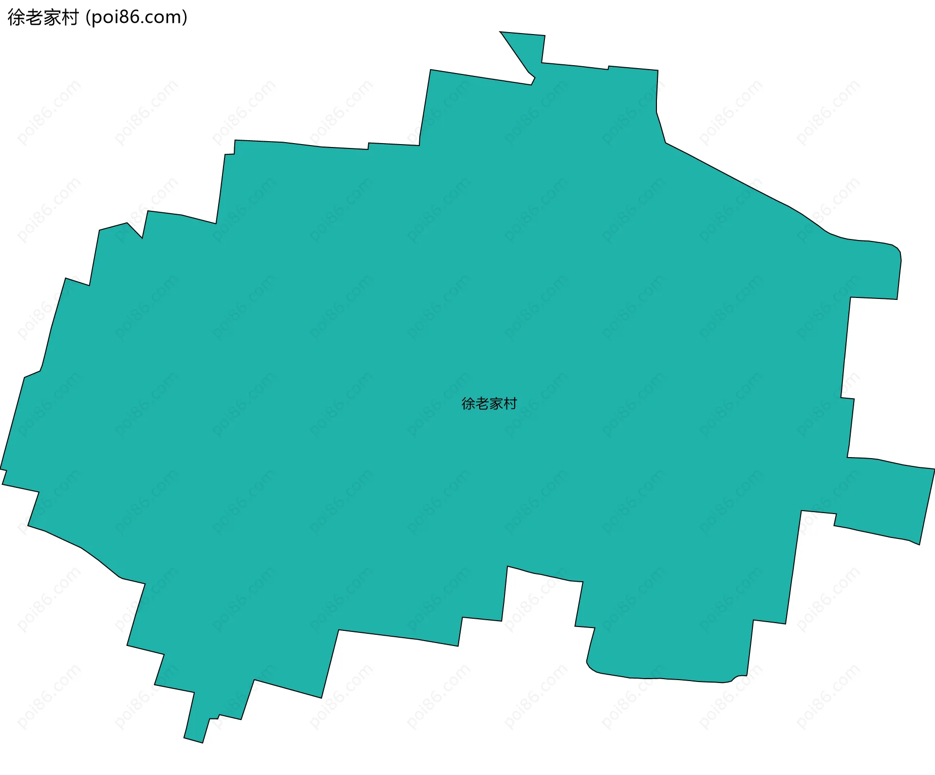 徐老家村边界地图