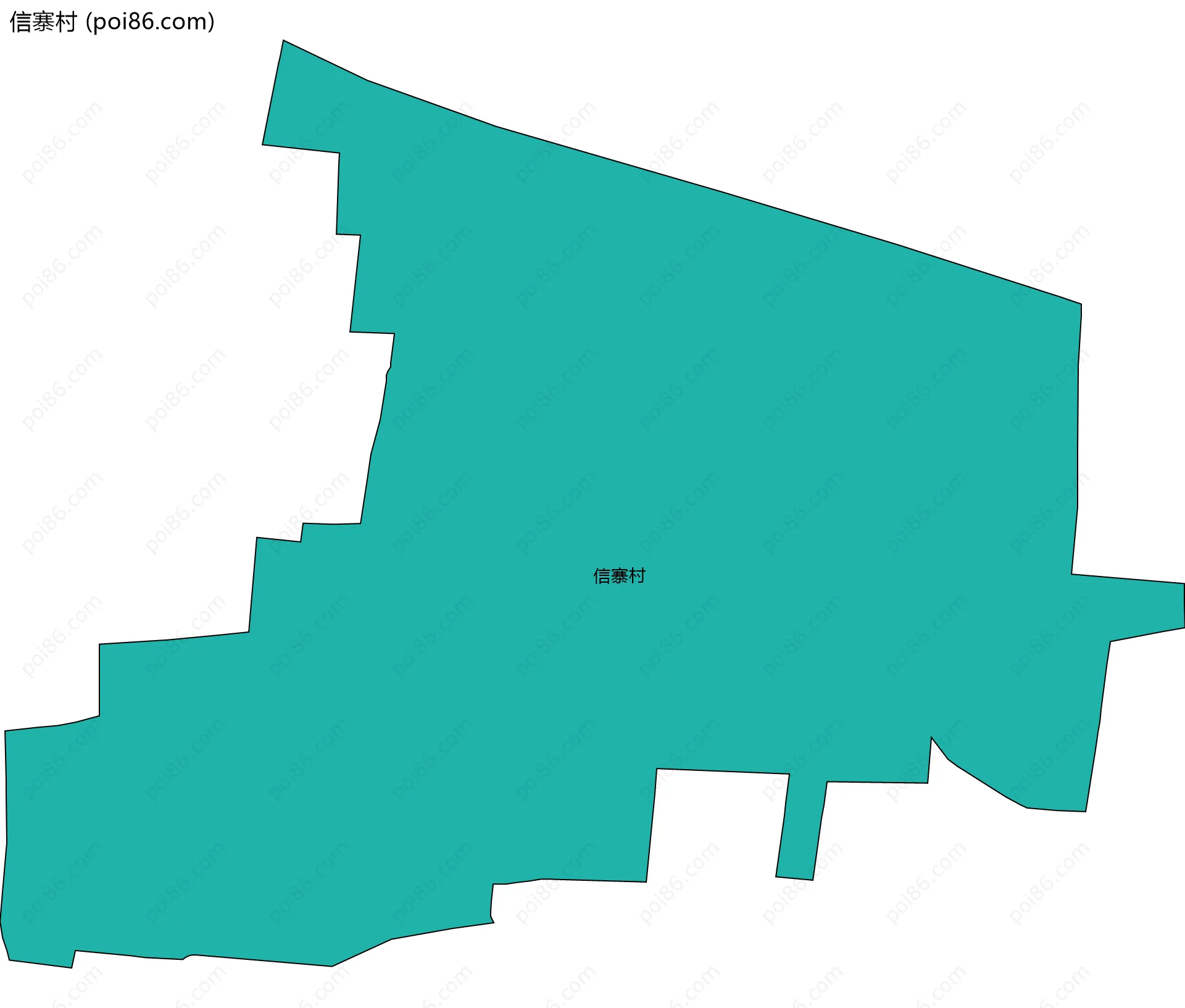 信寨村边界地图