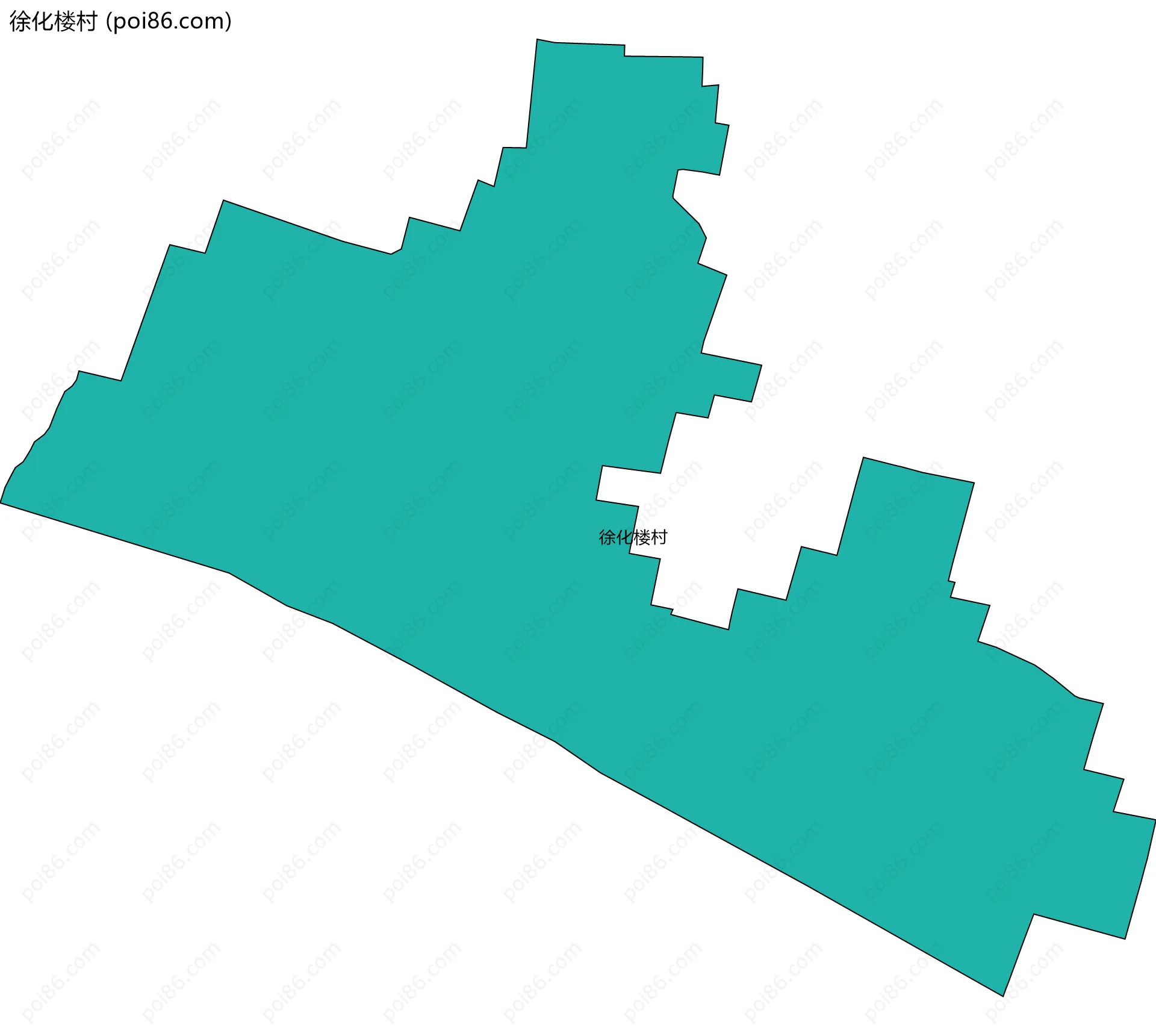 徐化楼村边界地图