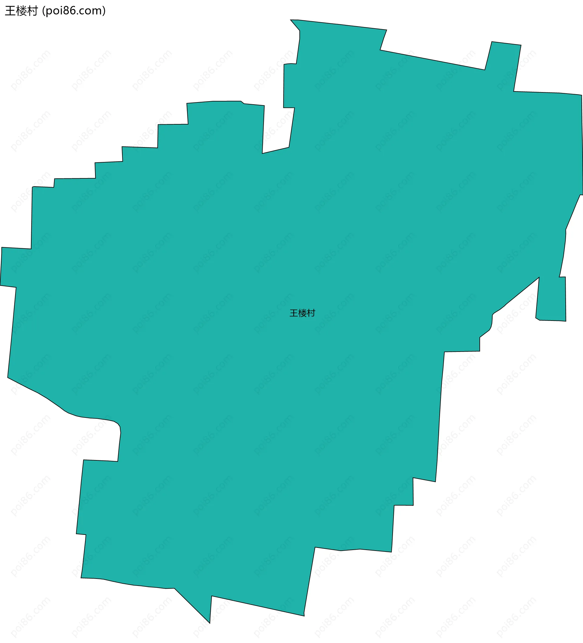 王楼村边界地图