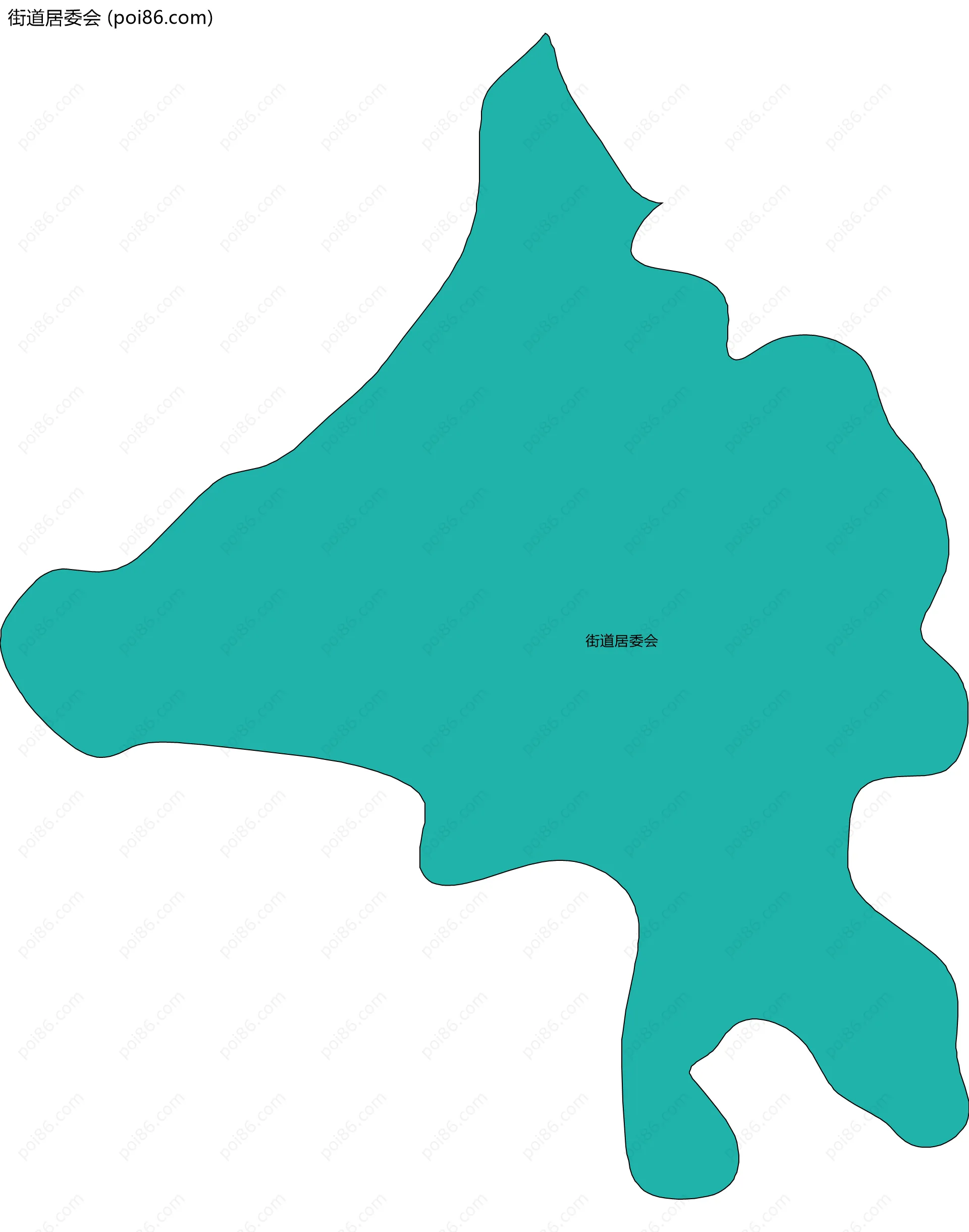 街道居委会边界地图