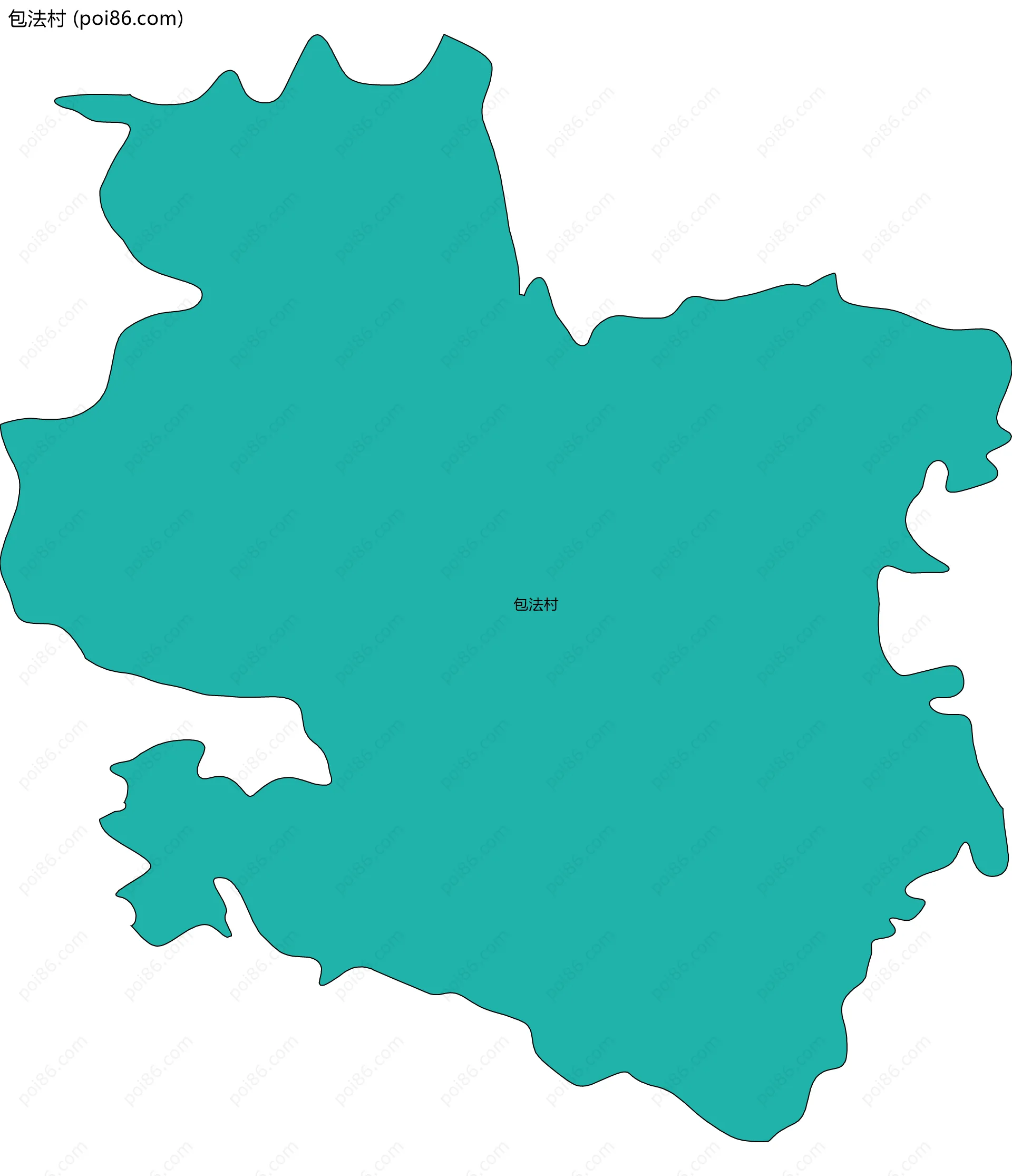 包法村边界地图