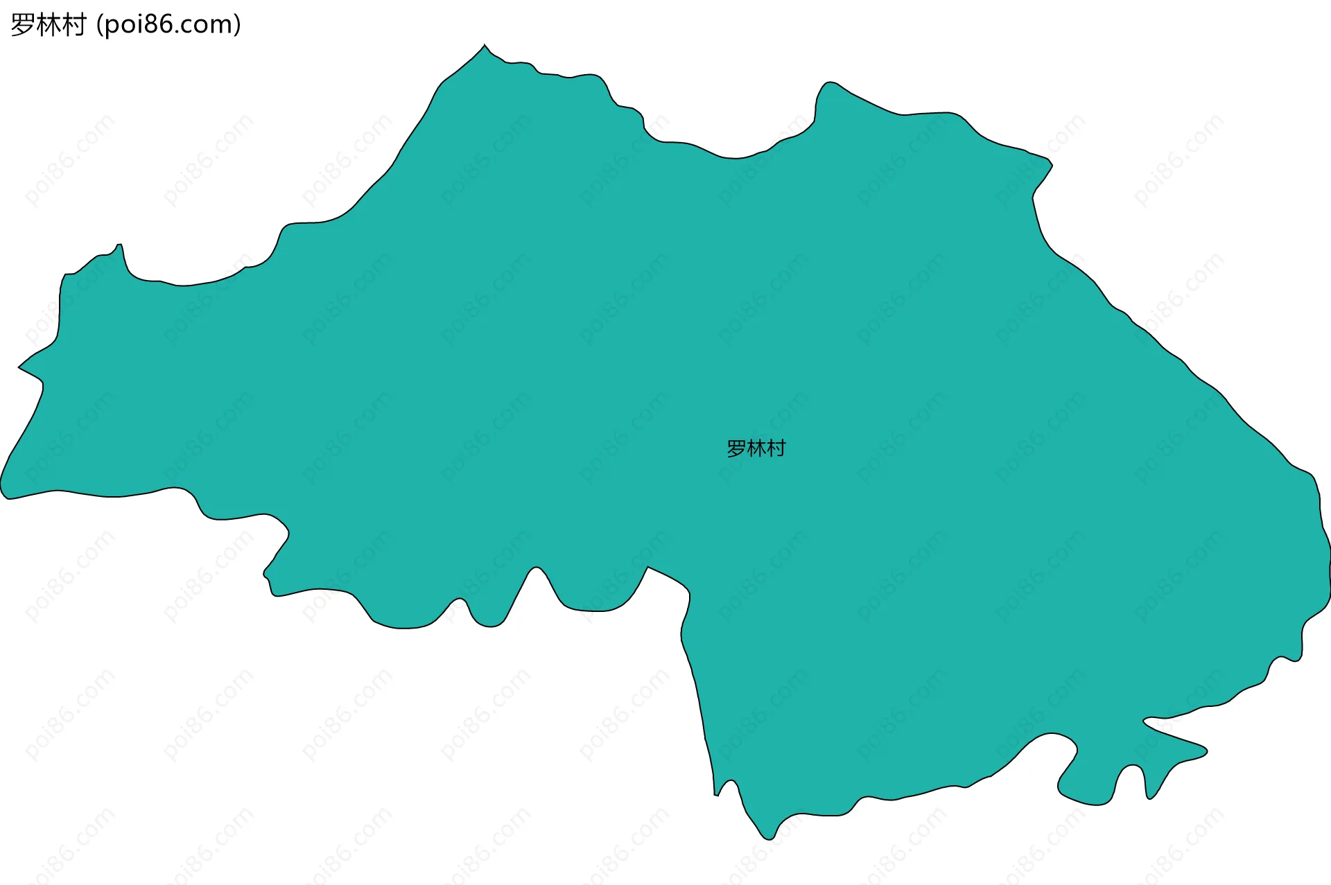 罗林村边界地图