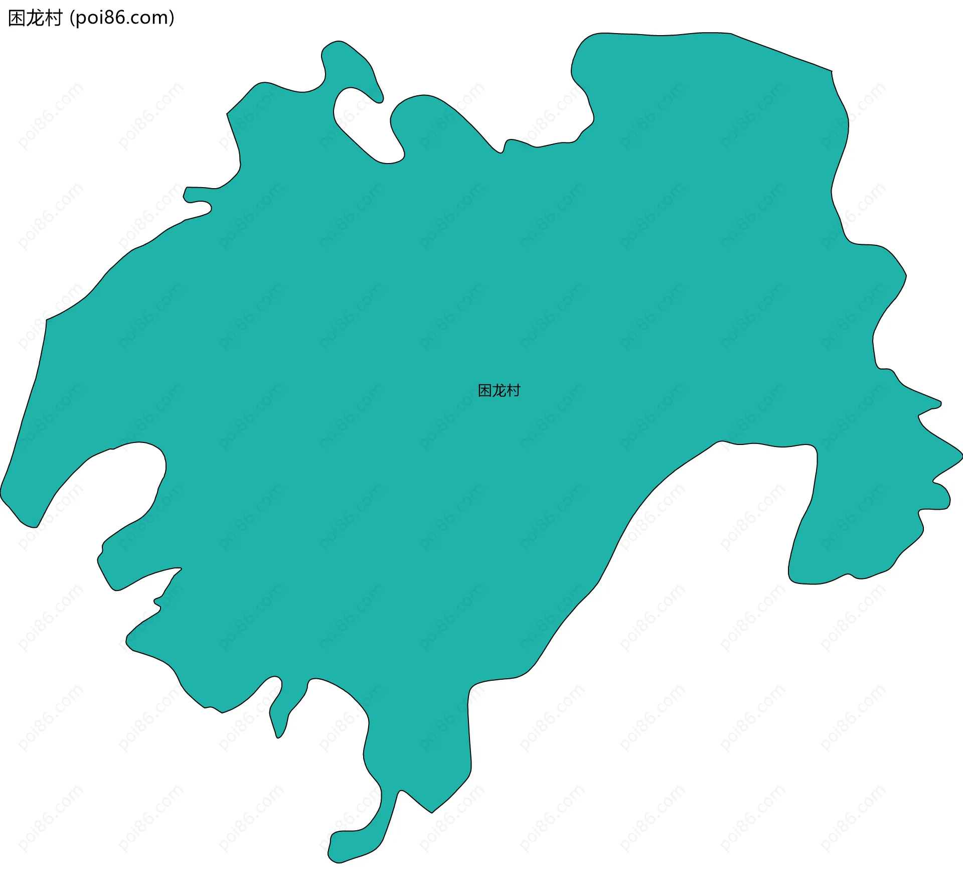 困龙村边界地图