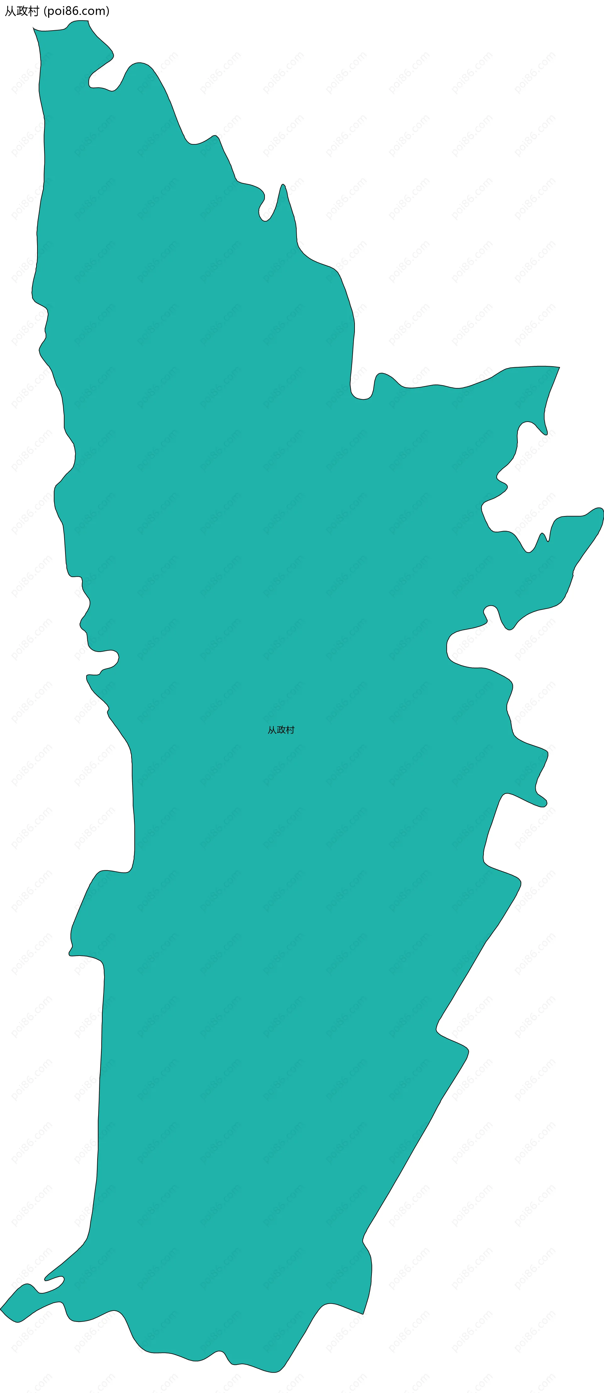 从政村边界地图