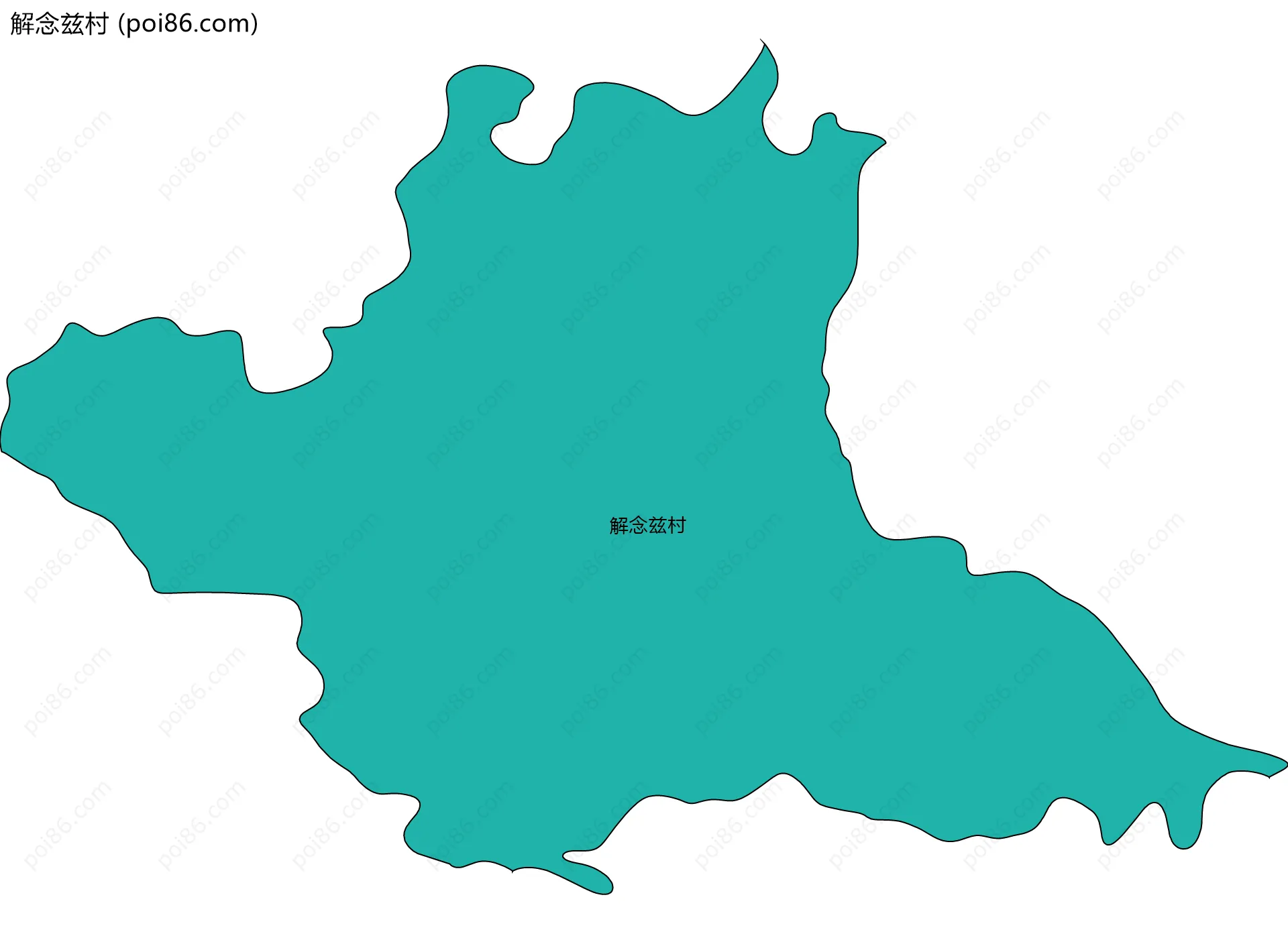 解念兹村边界地图