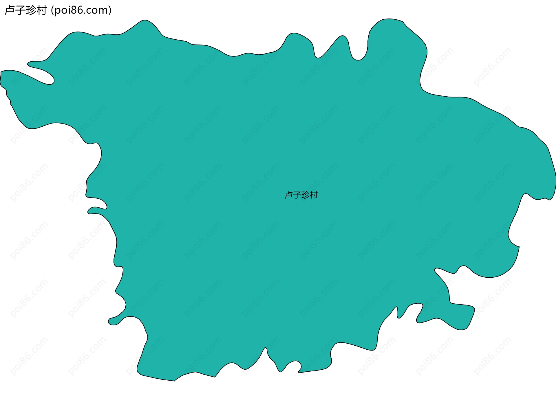 卢子珍村边界地图