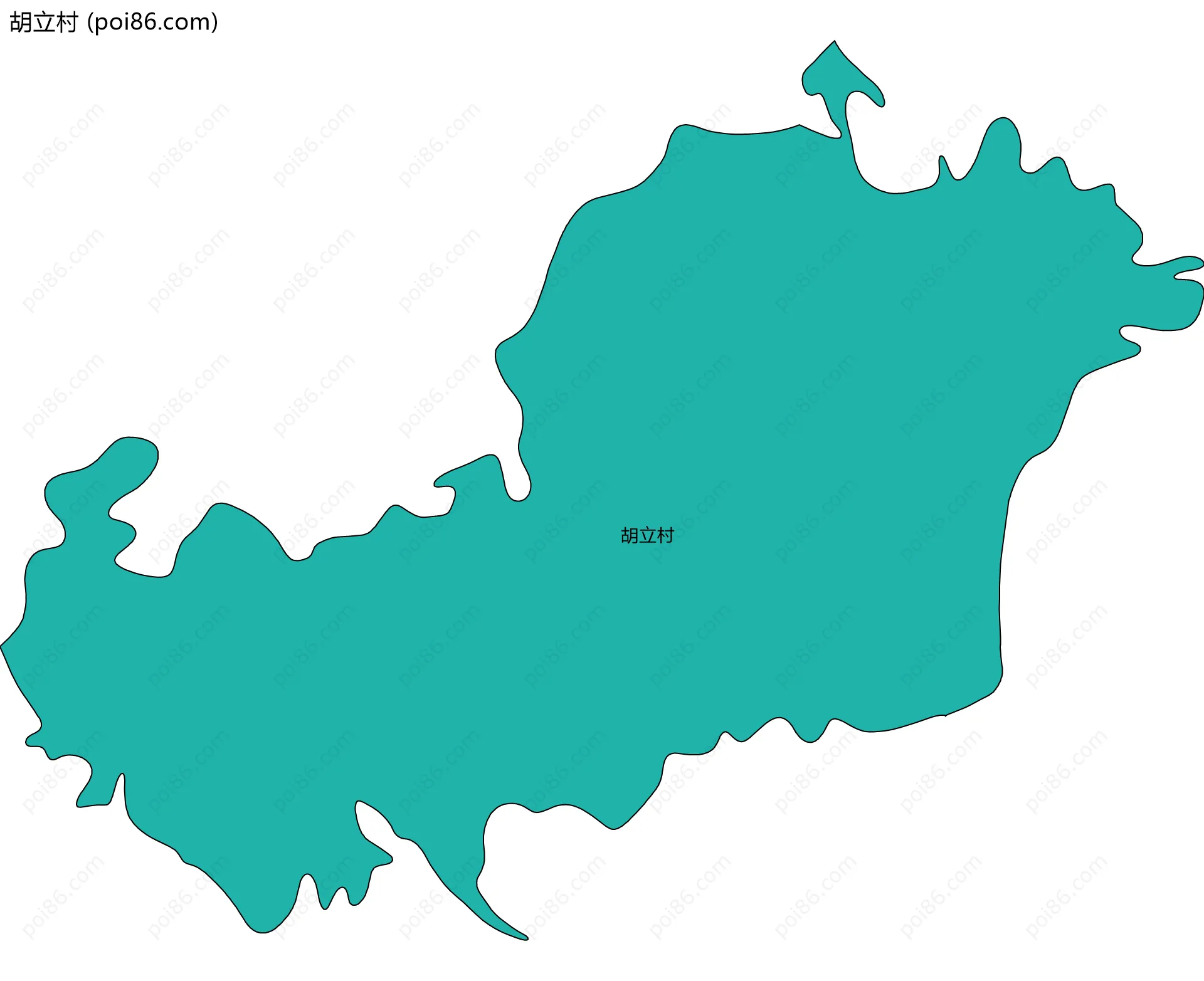 胡立村边界地图