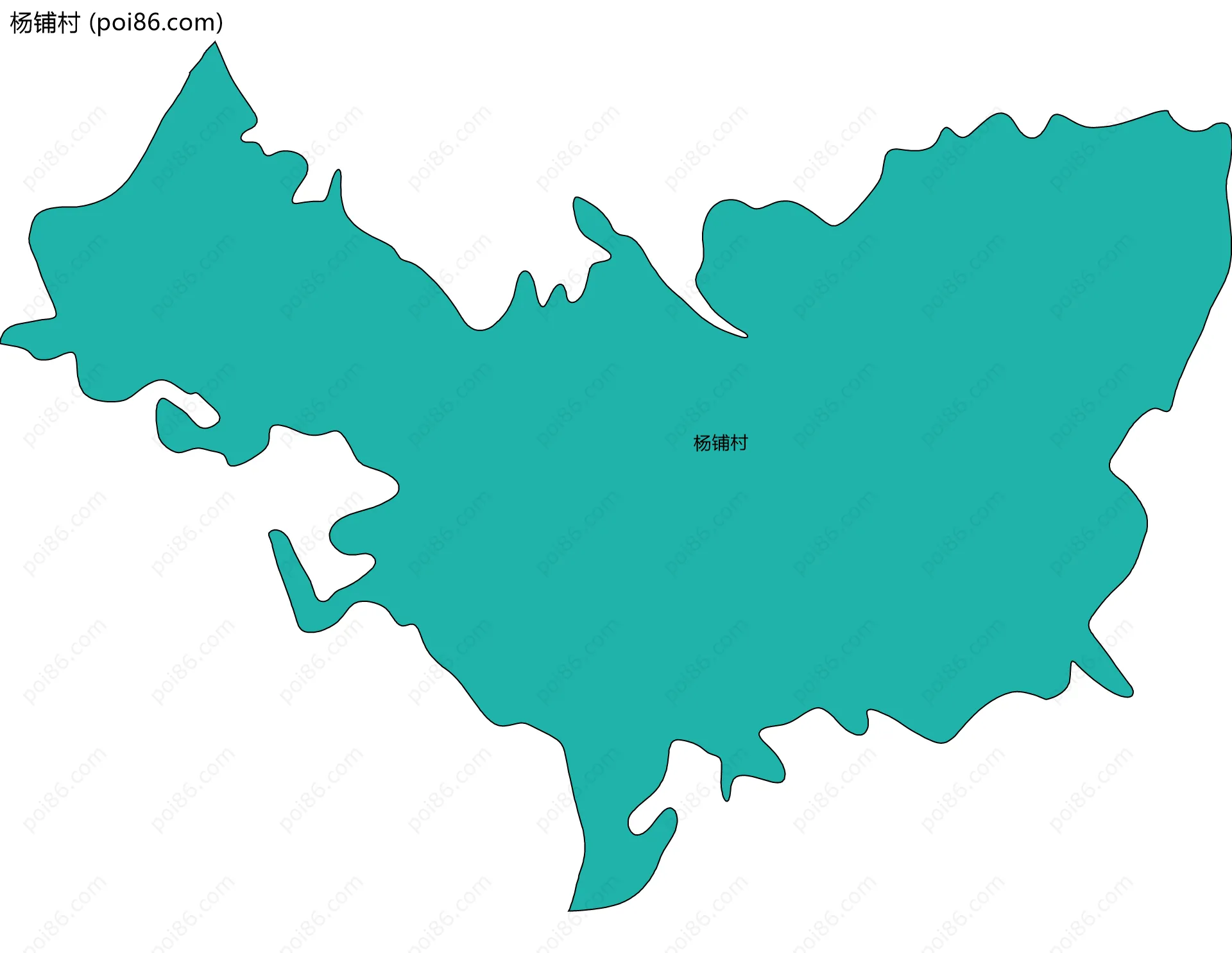 杨铺村边界地图