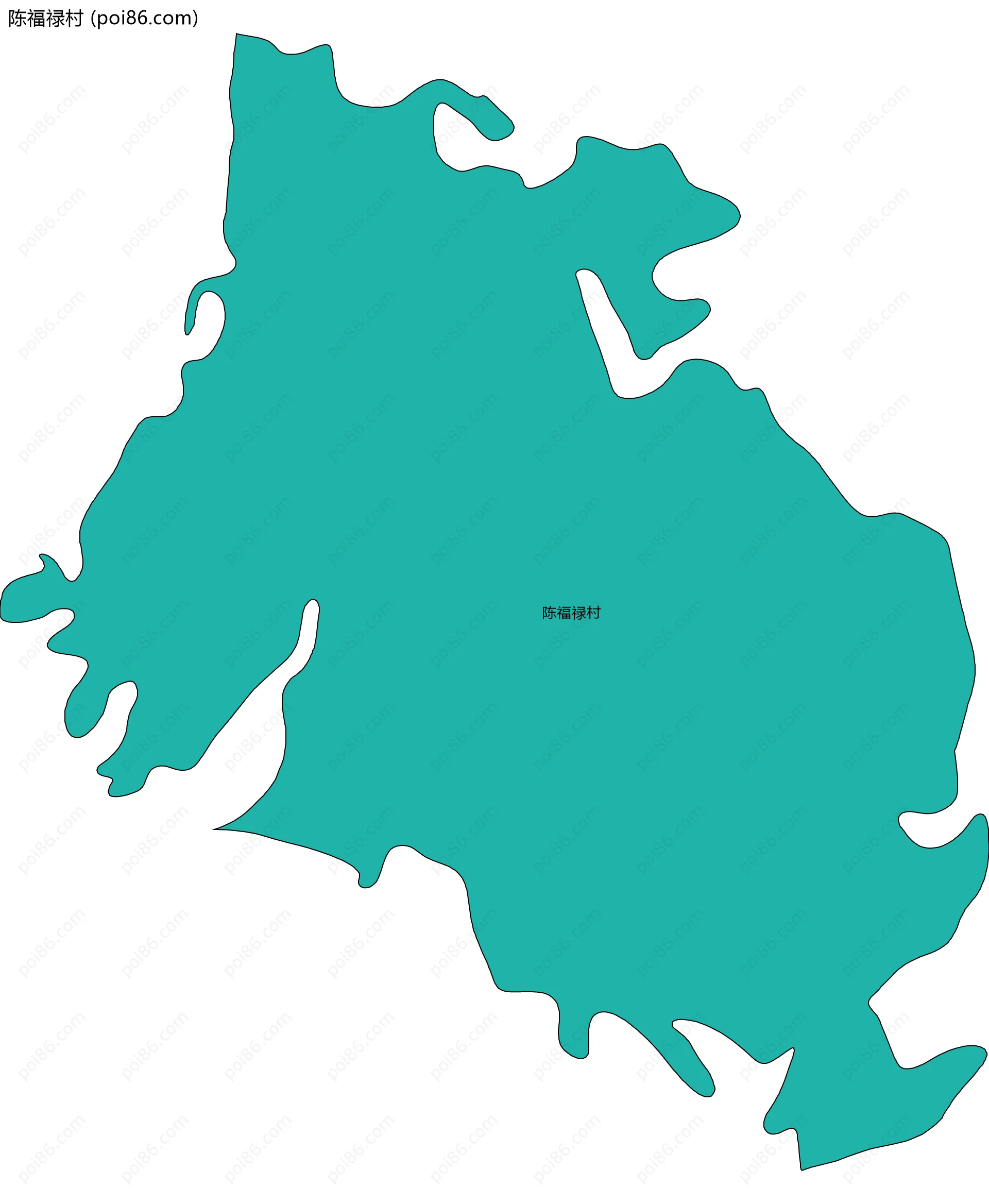 陈福禄村边界地图