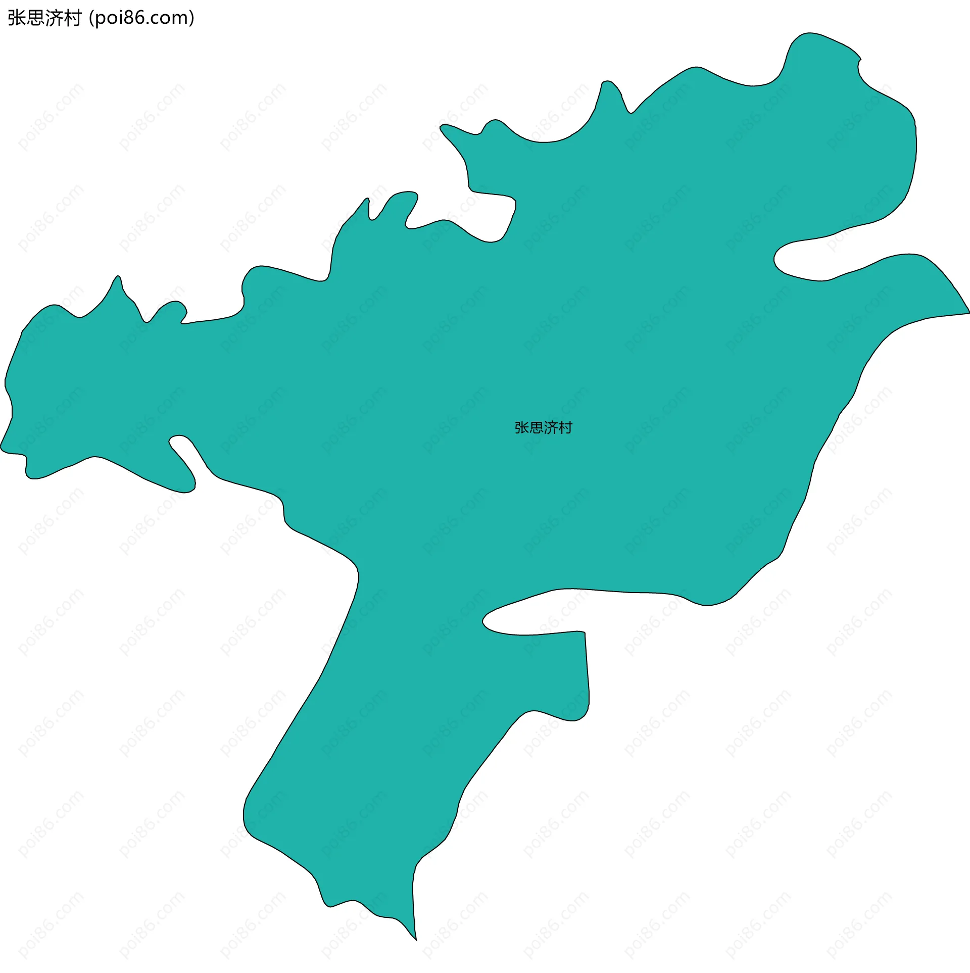 张思济村边界地图