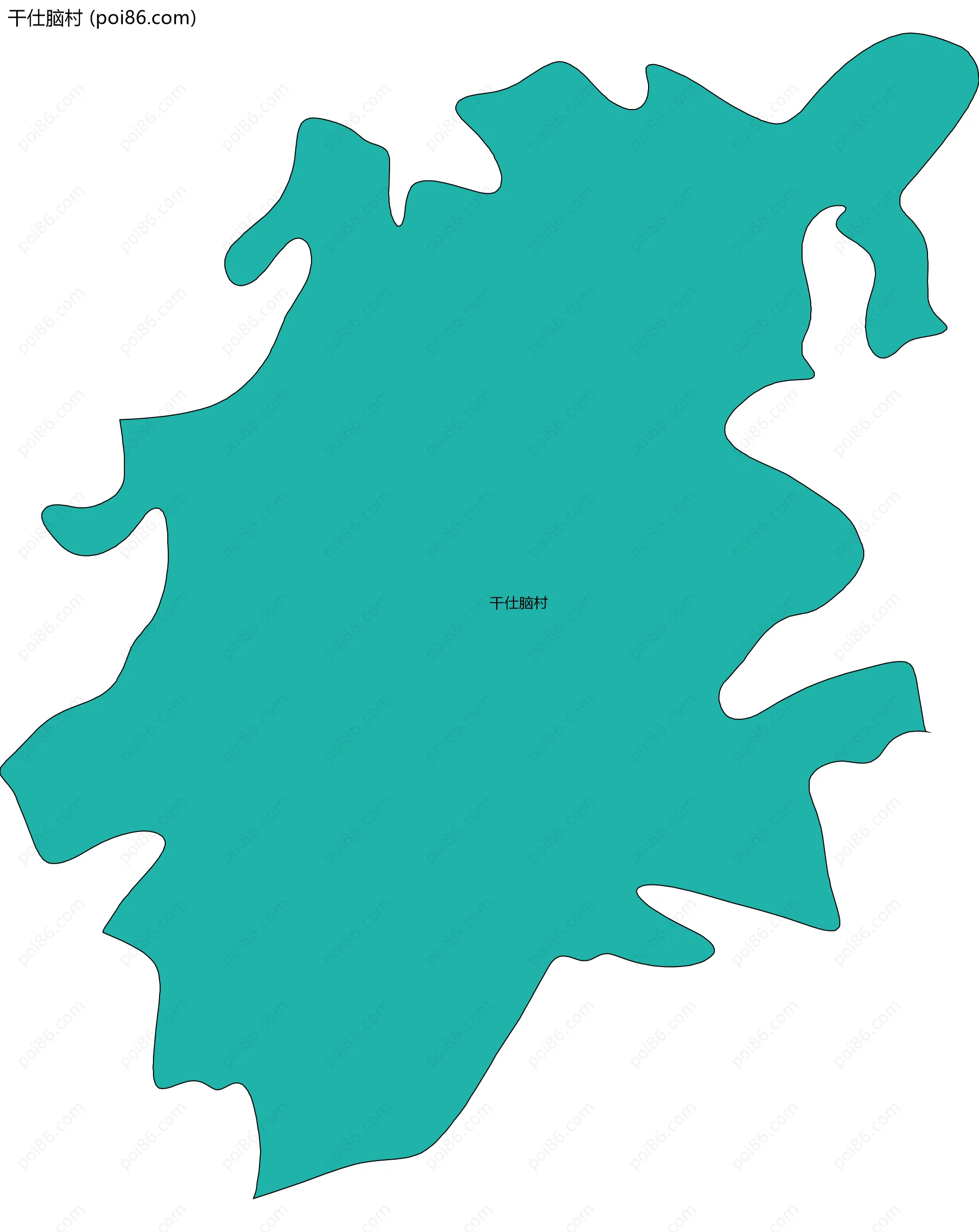 干仕脑村边界地图