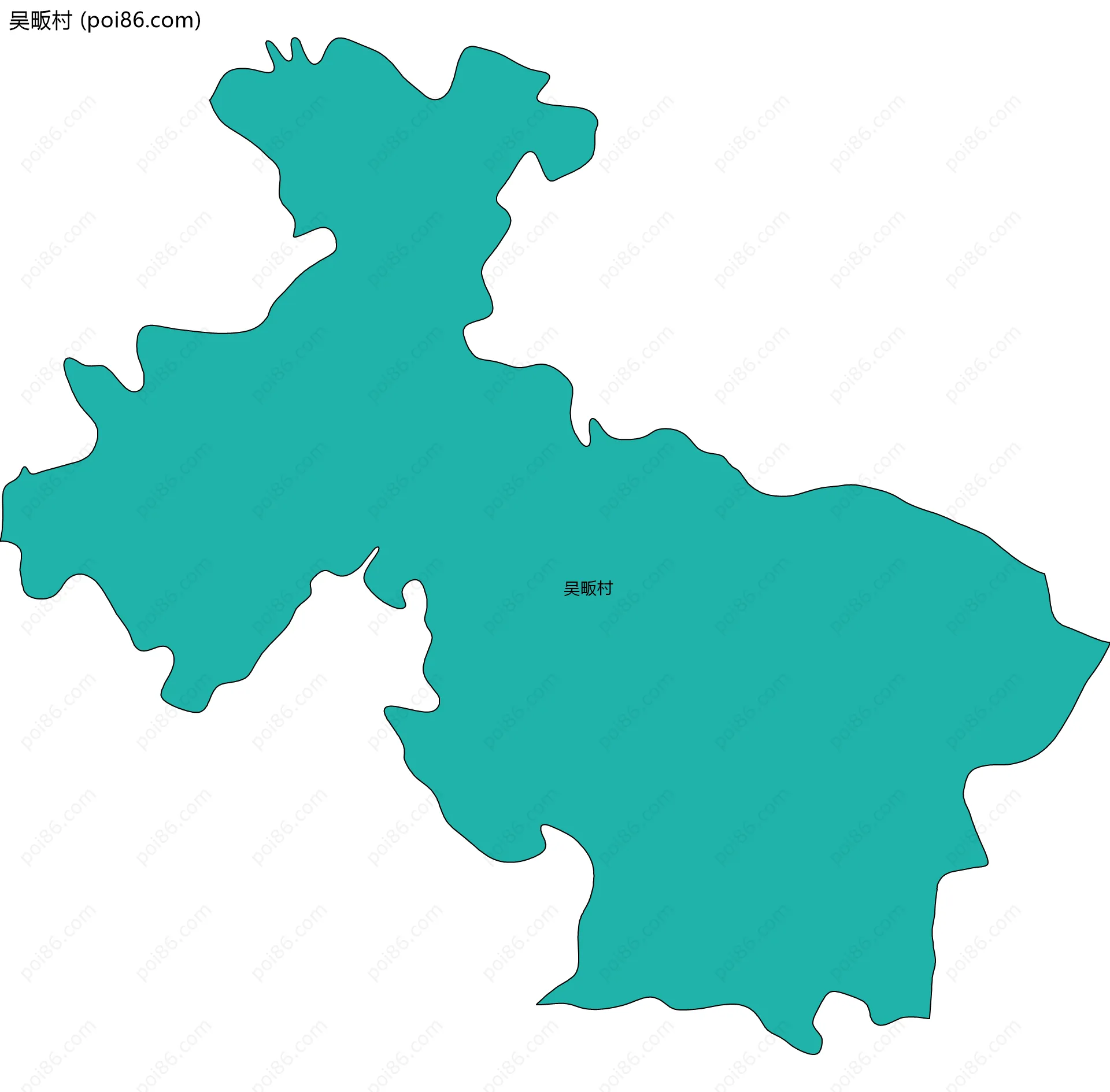 吴畈村边界地图