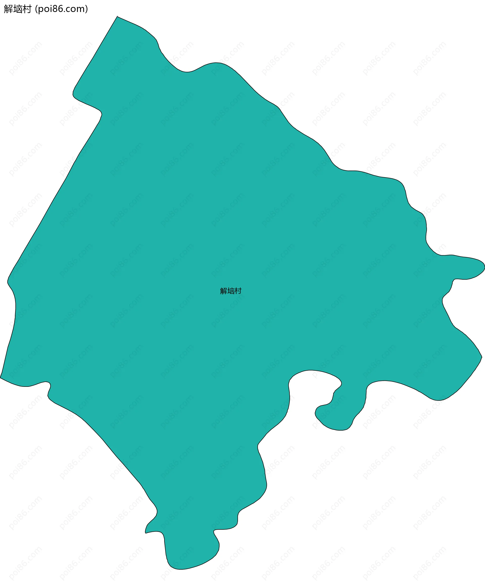 解垴村边界地图