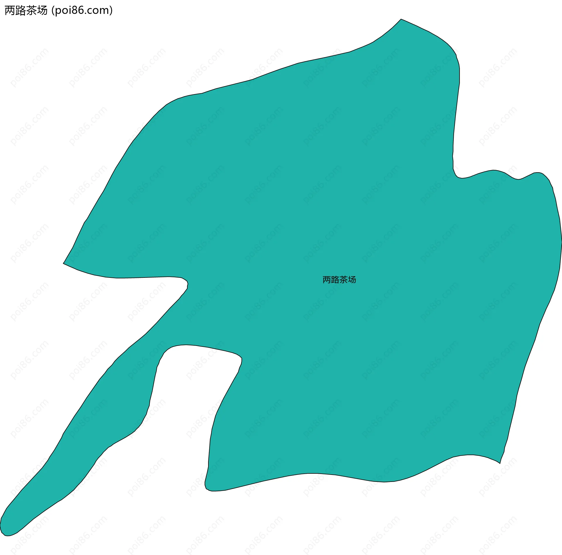 两路茶场边界地图