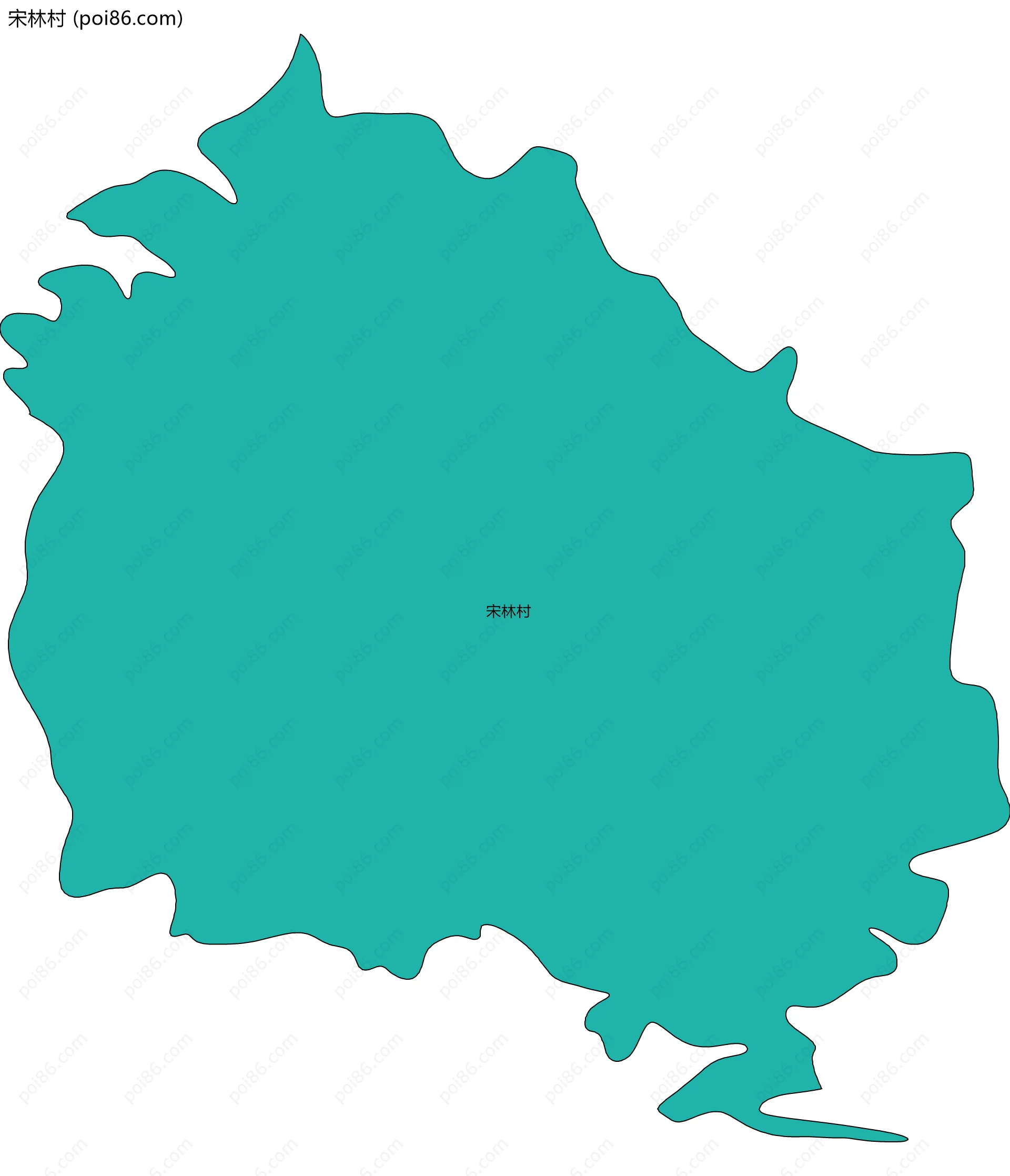 宋林村边界地图