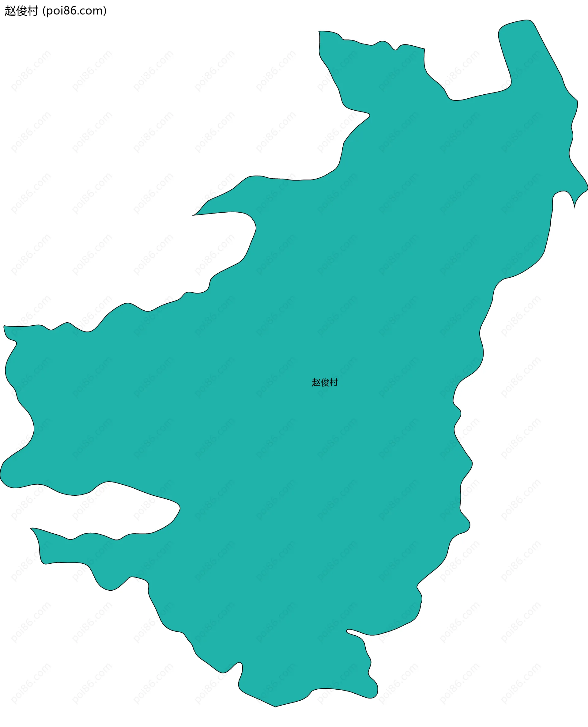 赵俊村边界地图