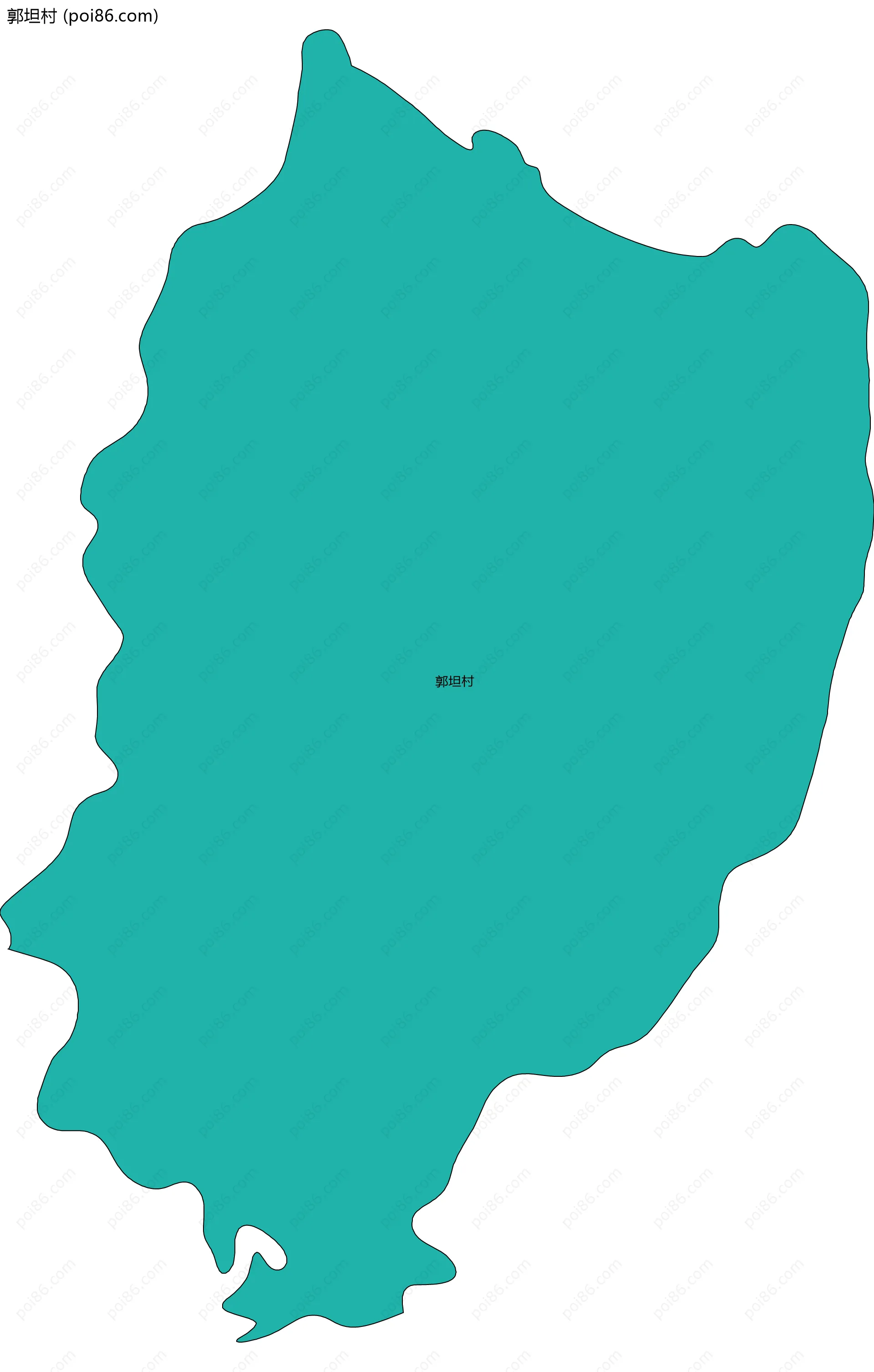 郭坦村边界地图