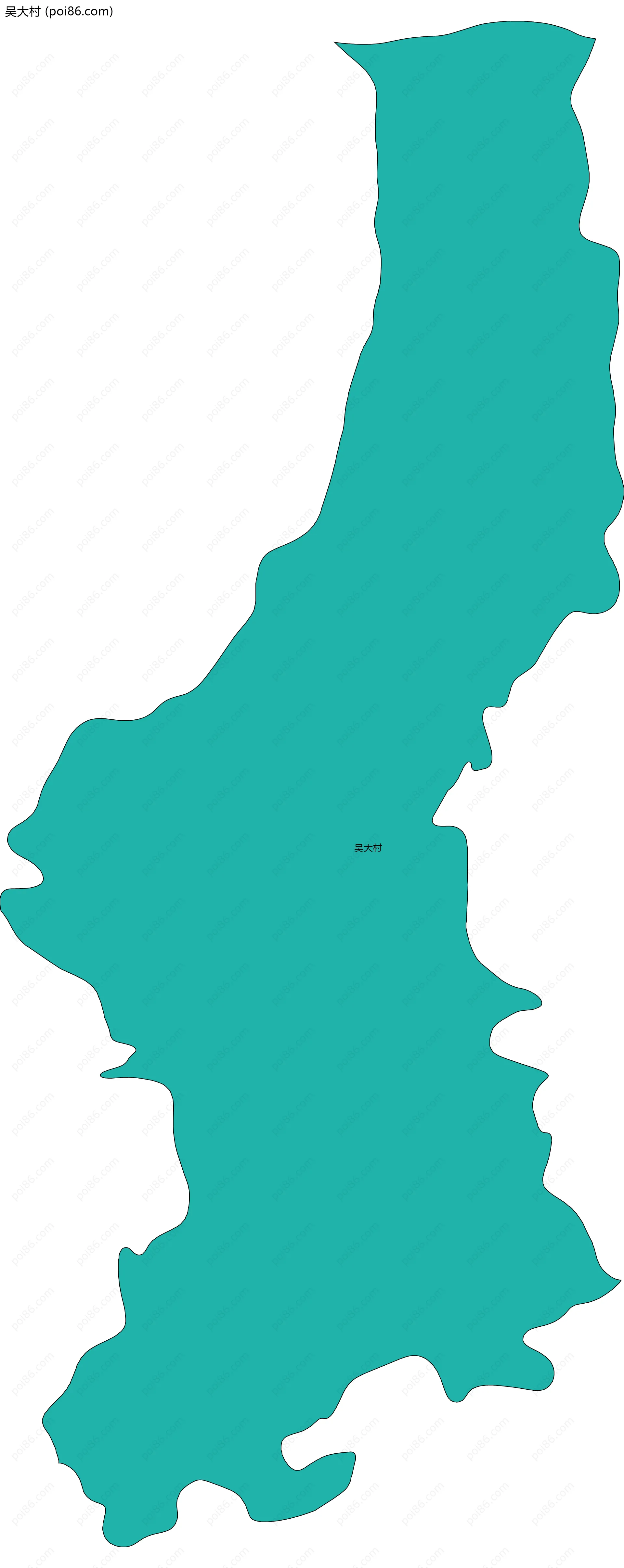 吴大村边界地图