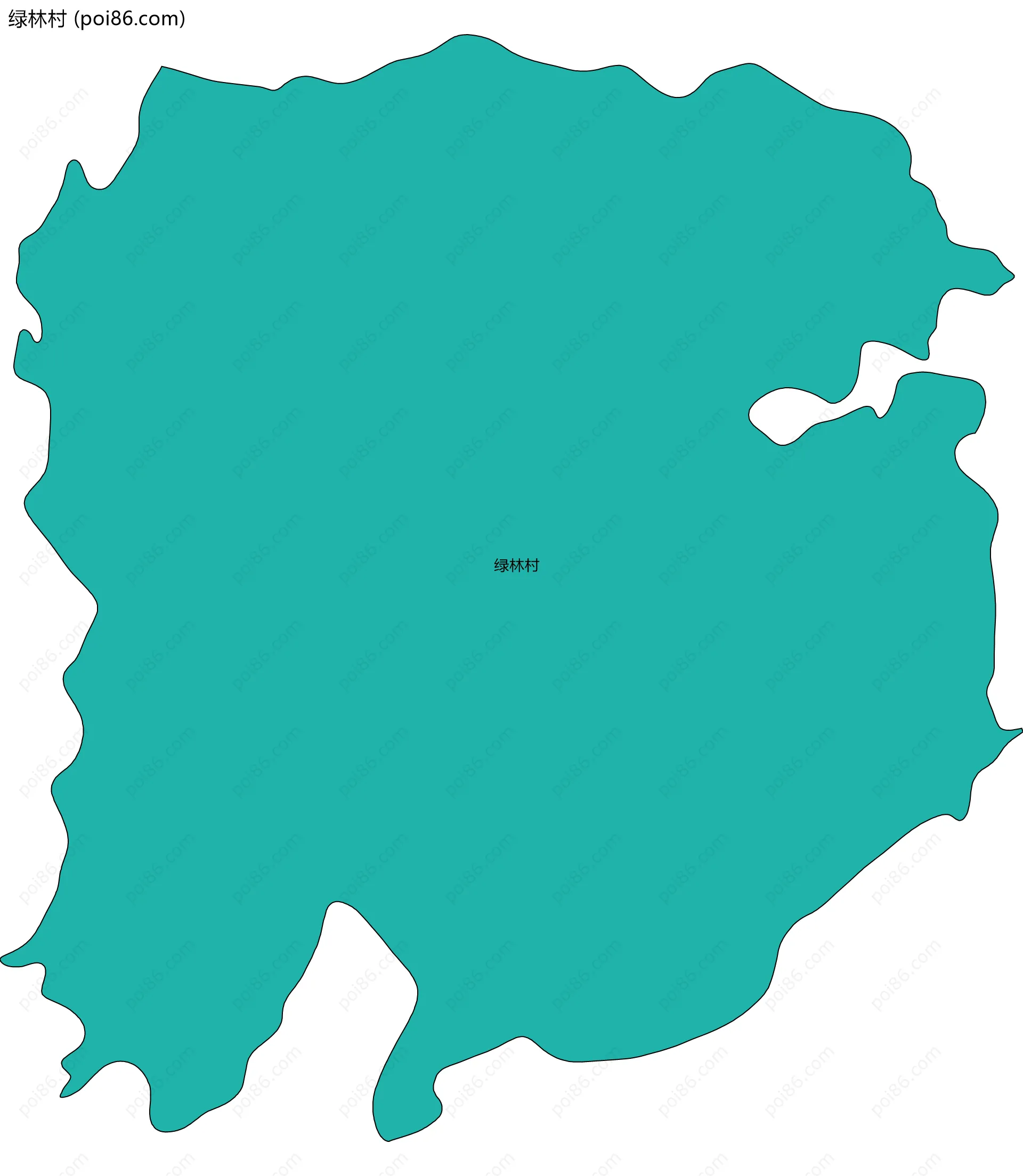 绿林村边界地图