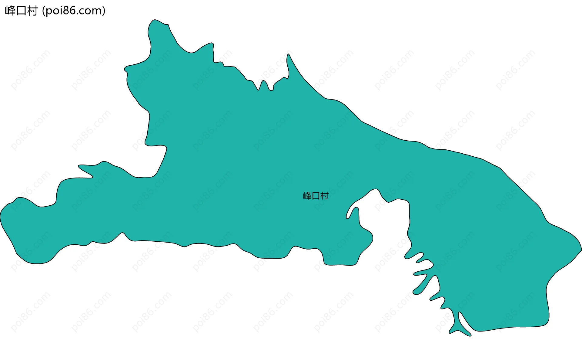 峰口村边界地图
