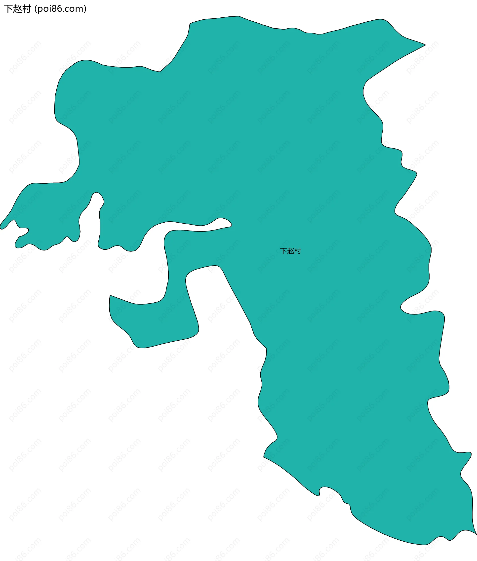 下赵村边界地图