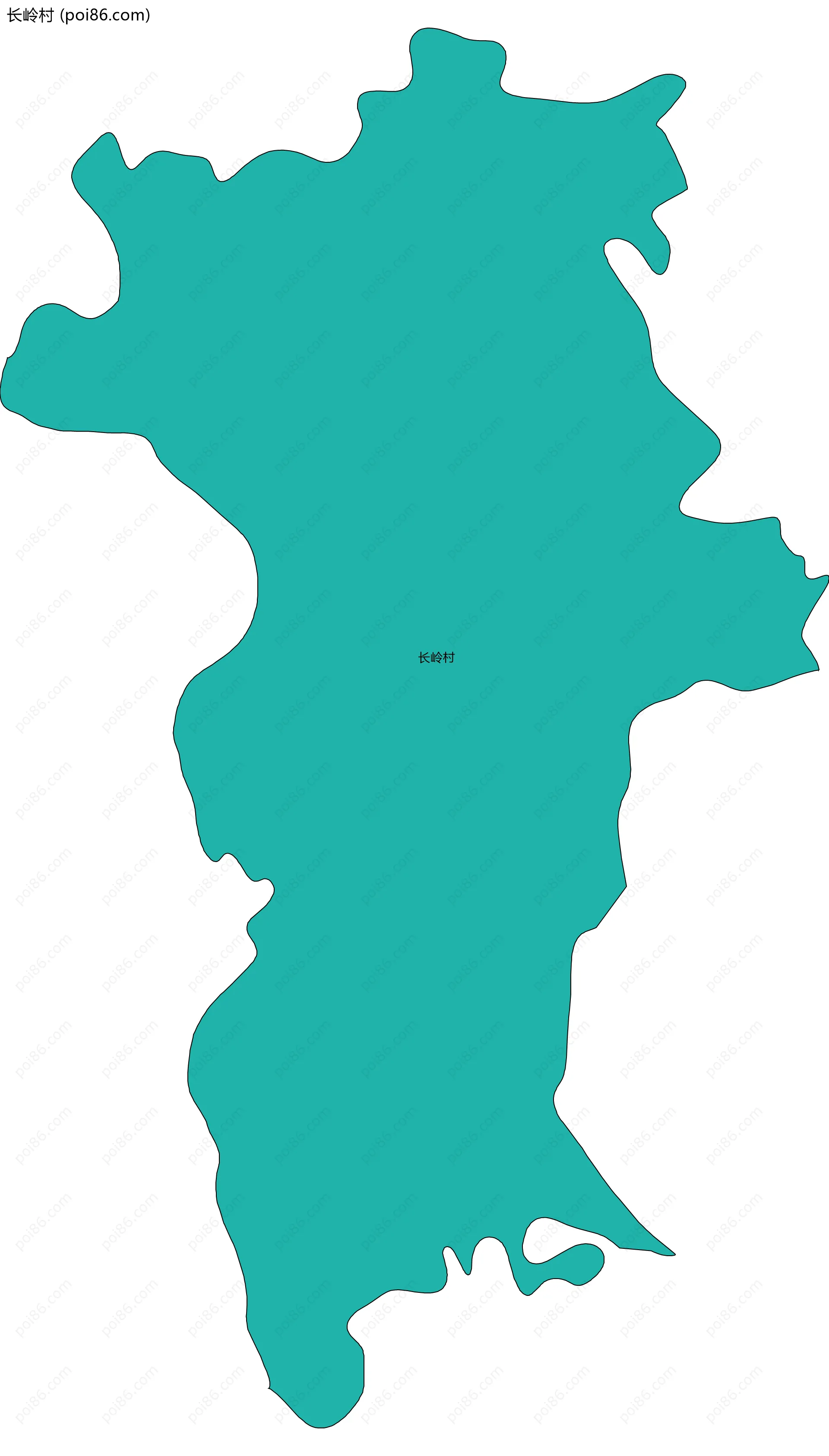 长岭村边界地图