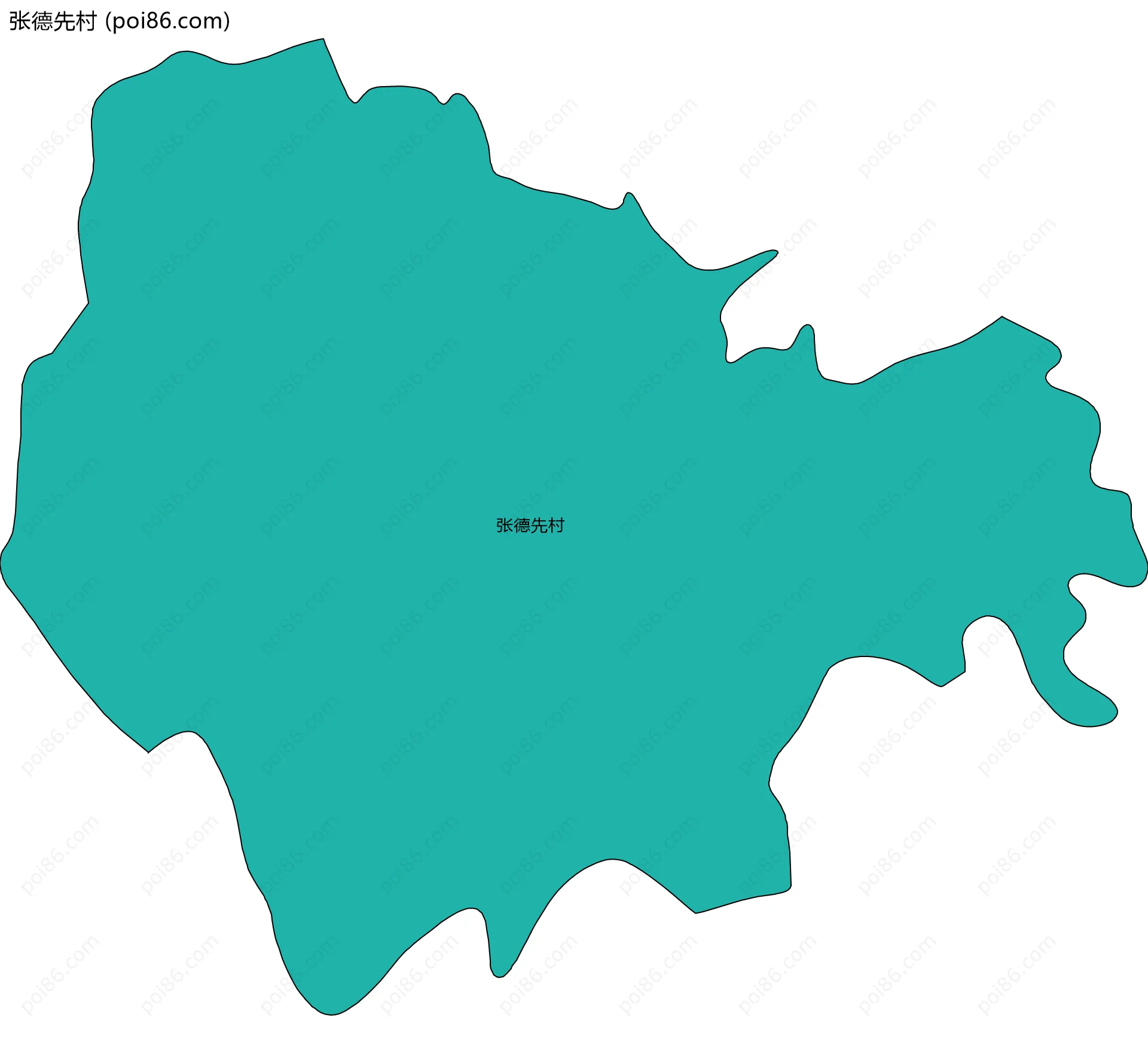 张德先村边界地图
