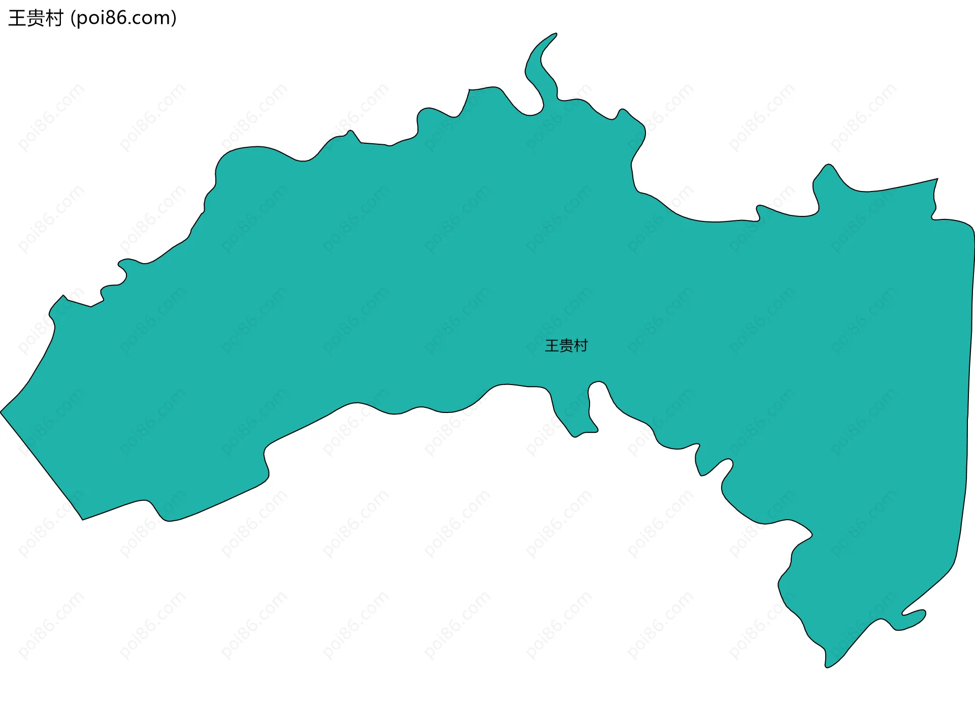 王贵村边界地图