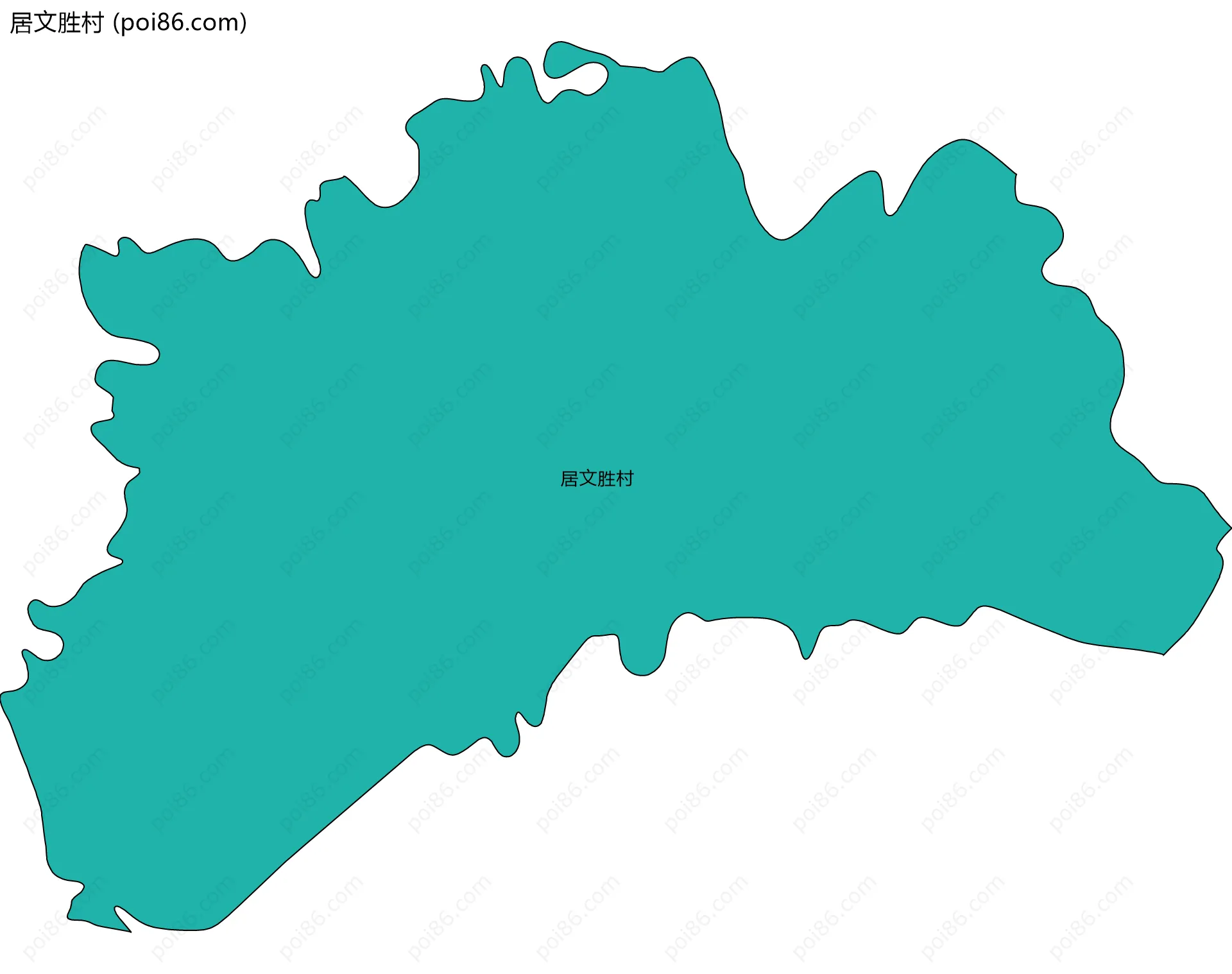 居文胜村边界地图
