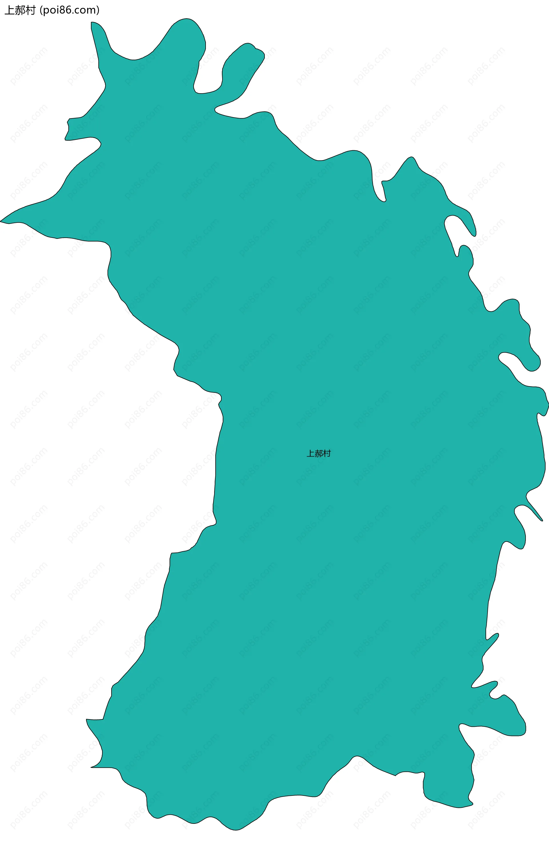 上郝村边界地图