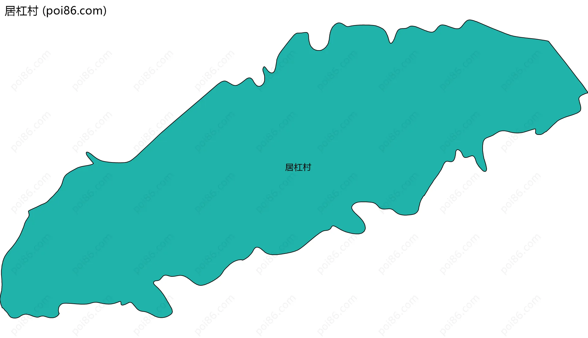 居杠村边界地图