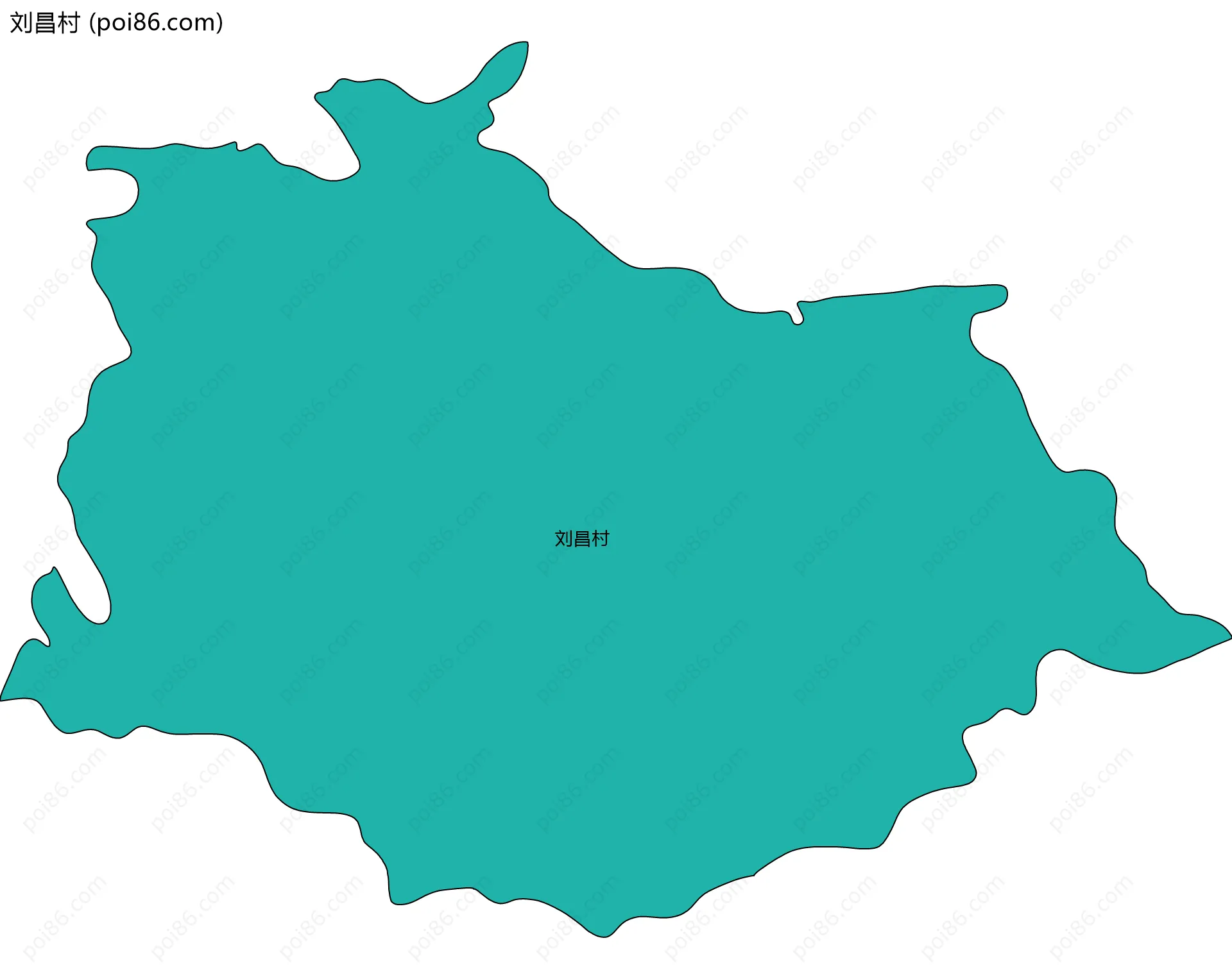 刘昌村边界地图