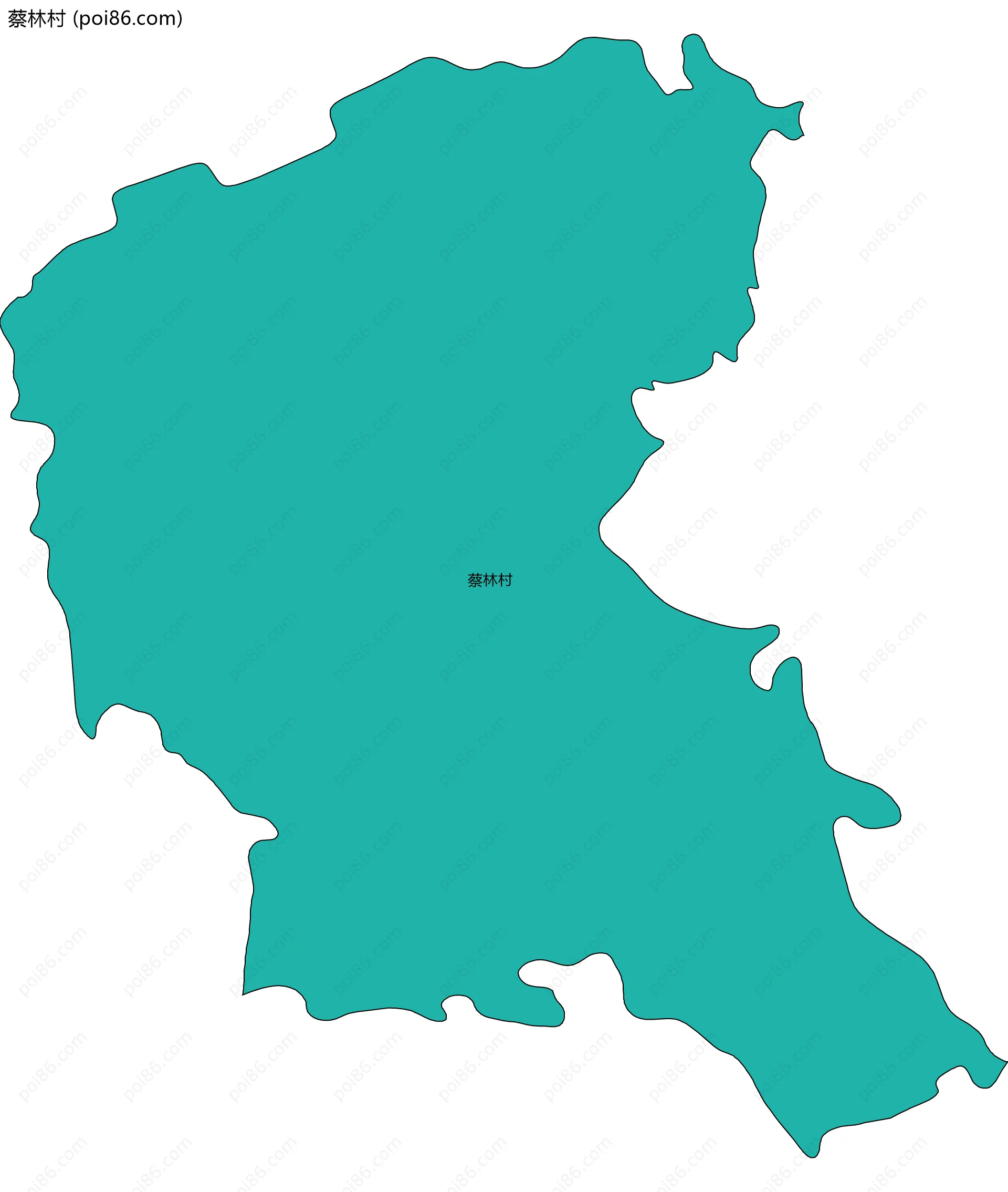 蔡林村边界地图