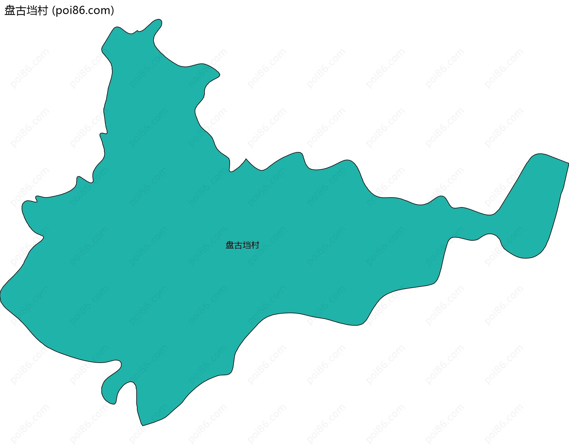 盘古垱村边界地图